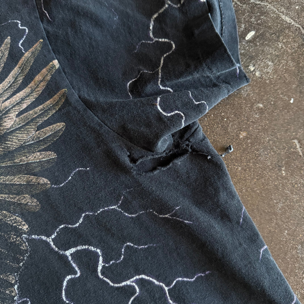 90’s Biker Lightning AOP Snake Tee (L)