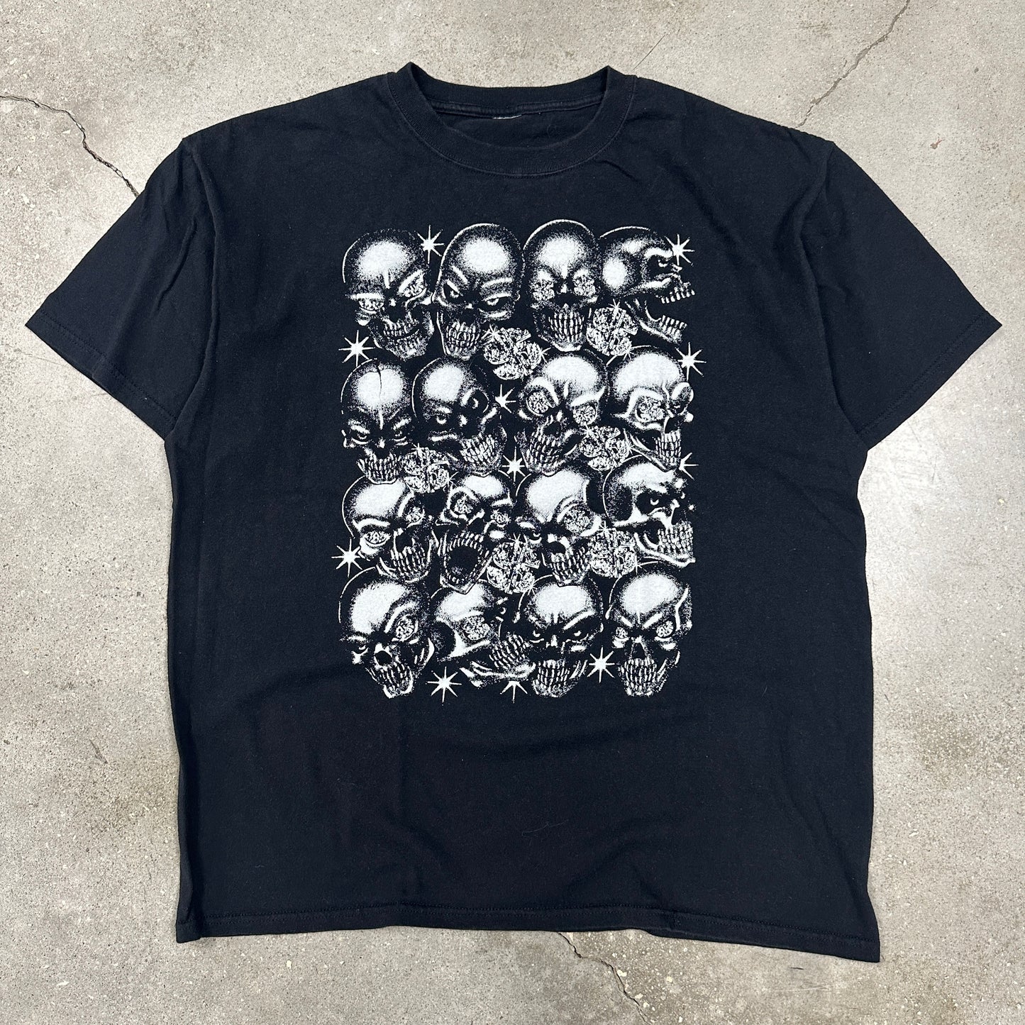 Y2K Skull Pile Tee