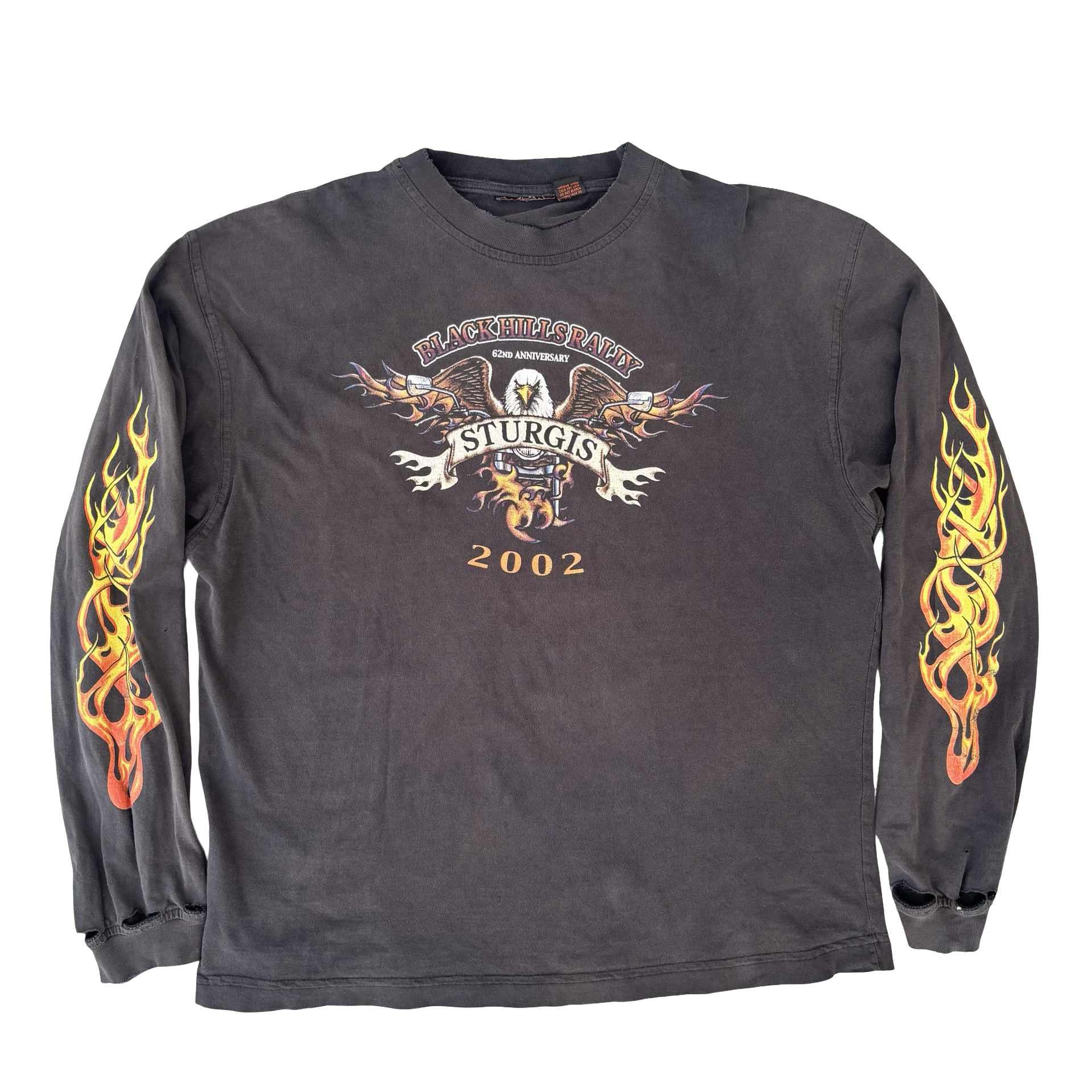 Y2K Sturgis Bike Week Flame Longsleeve Tee Size XL
