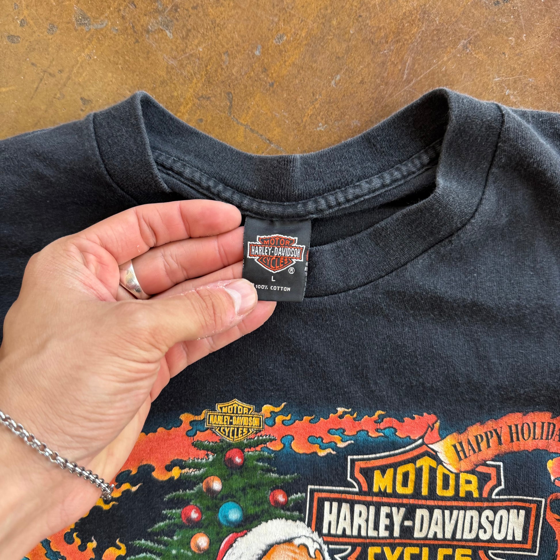 90’s Harley Happy Holidays Santa Tee (L)