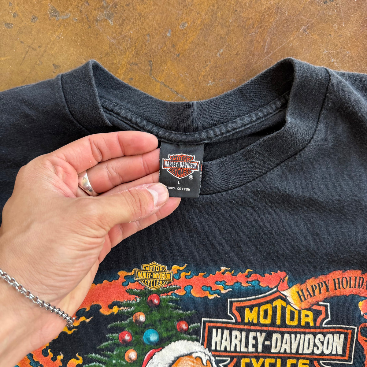 90’s Harley Happy Holidays Santa Tee (L)