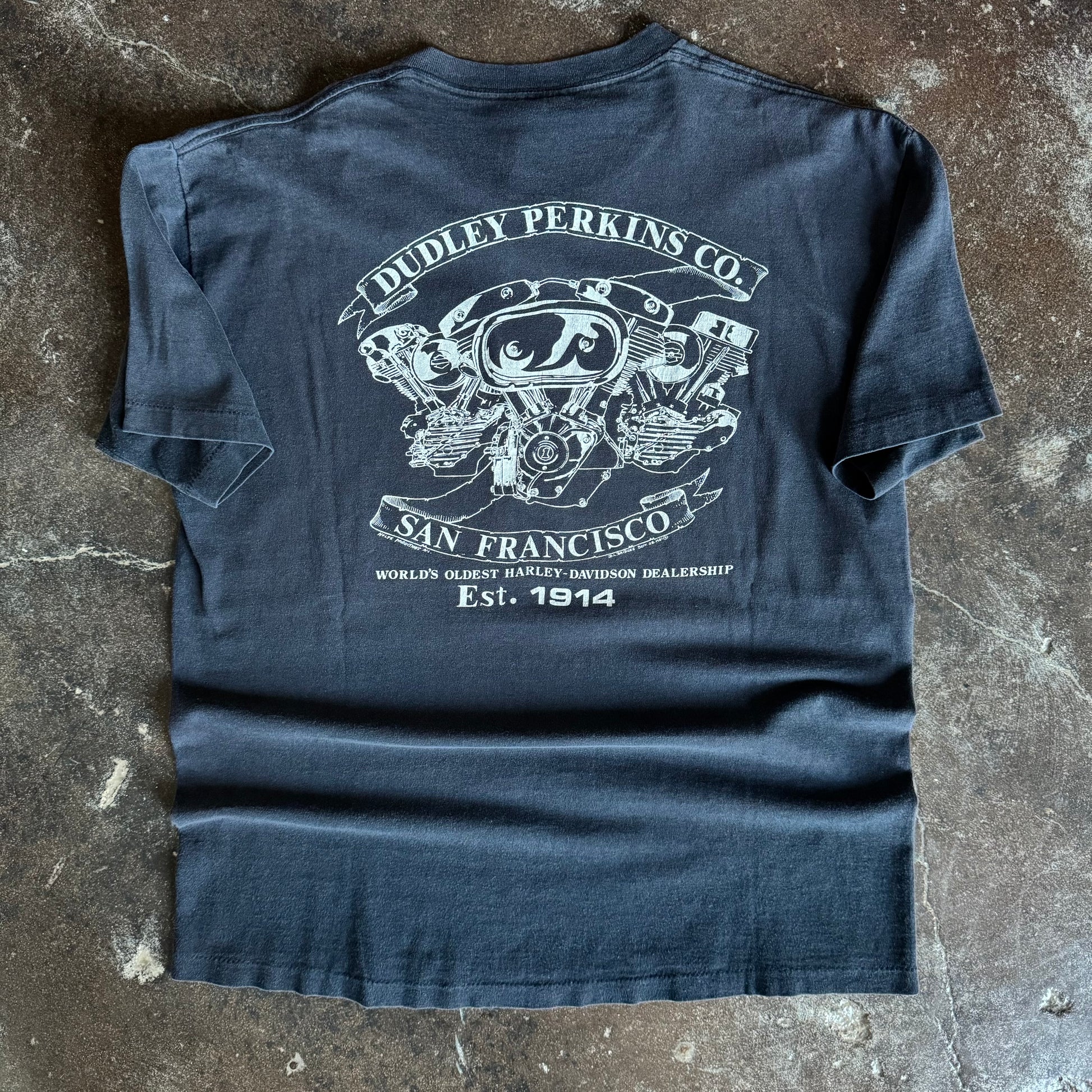 80’s Harley Alcatraz Dudley Perkins Dealer Tee (L)