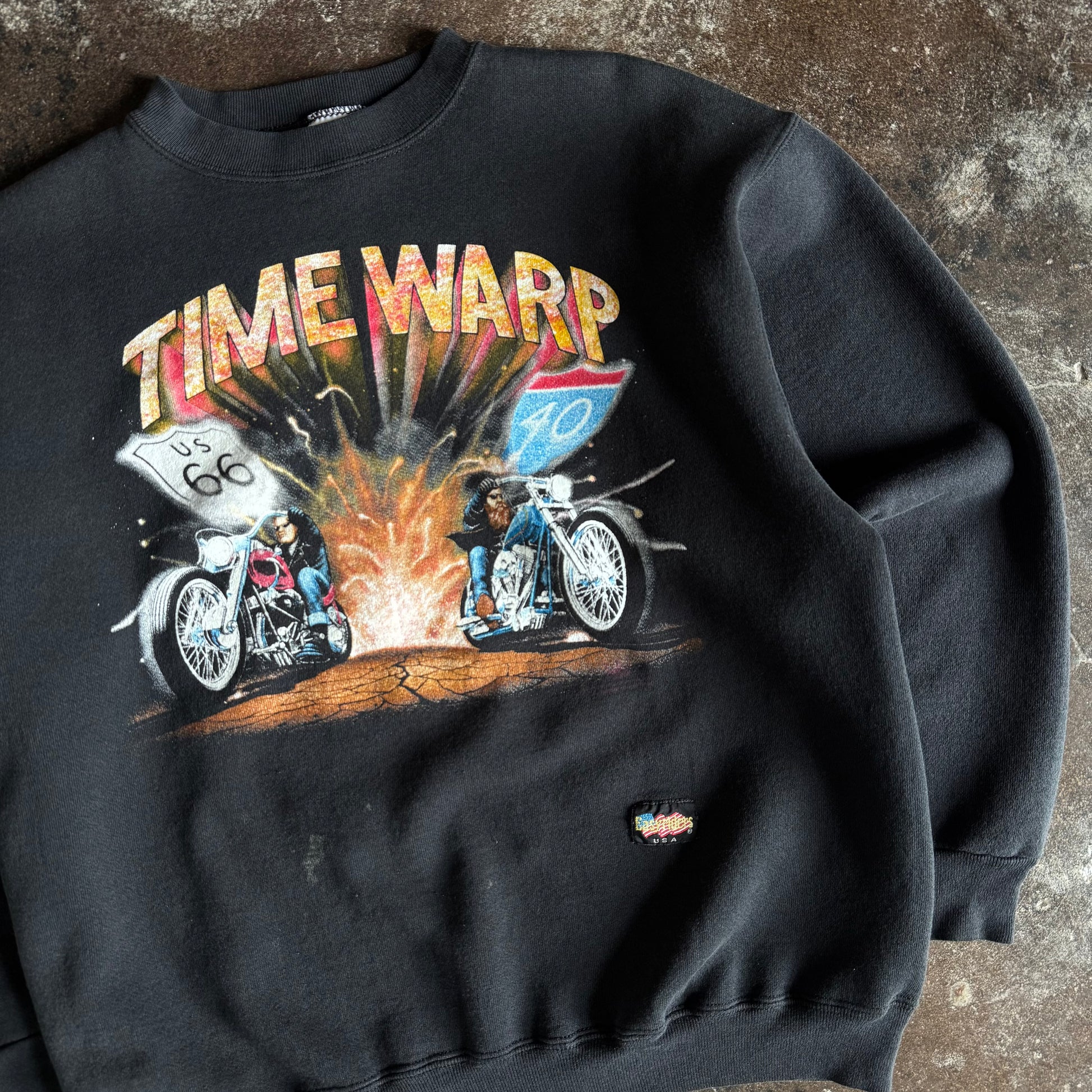 90’s David Mann Easyriders Time Warp Crewneck (L)