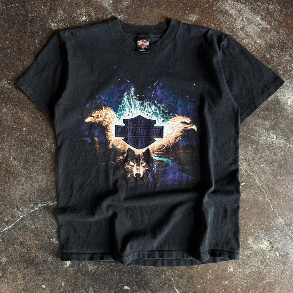 90’s Harley Wolf Purple Sky Nature Tee (M)