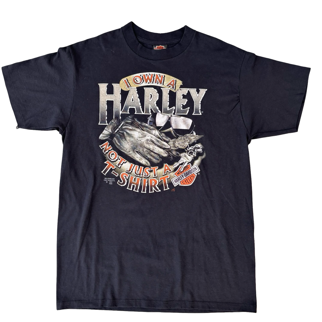 90’s Harley “Not just a shirt” 3D Emblem Tee Size L