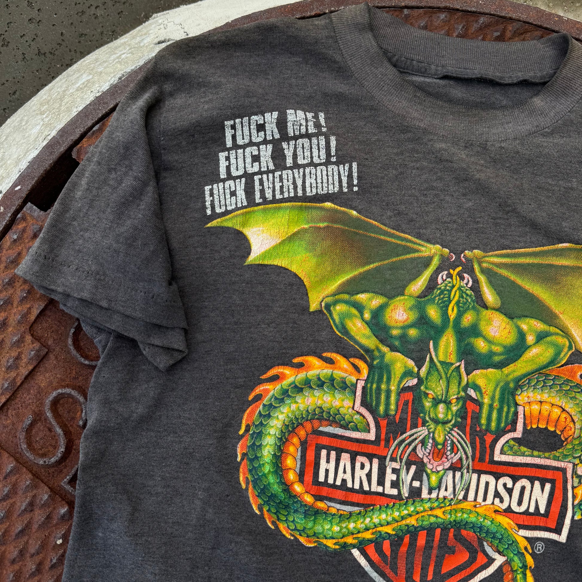 80’s Harley Dragon “To All You Virgins” Tee Size M
