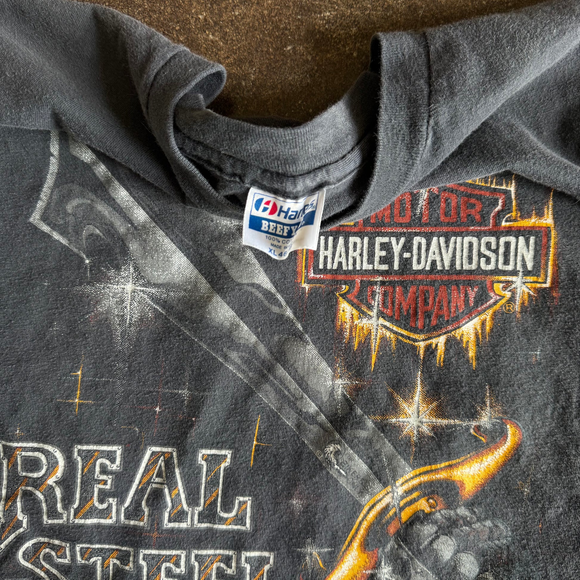 80’s Harley Real Steel Michigan Faded Tee (XL)