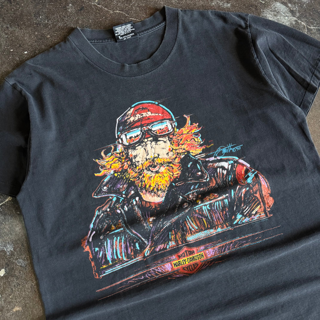 90’s Harley Biker Portrait Switzerland Art Tee (XL)