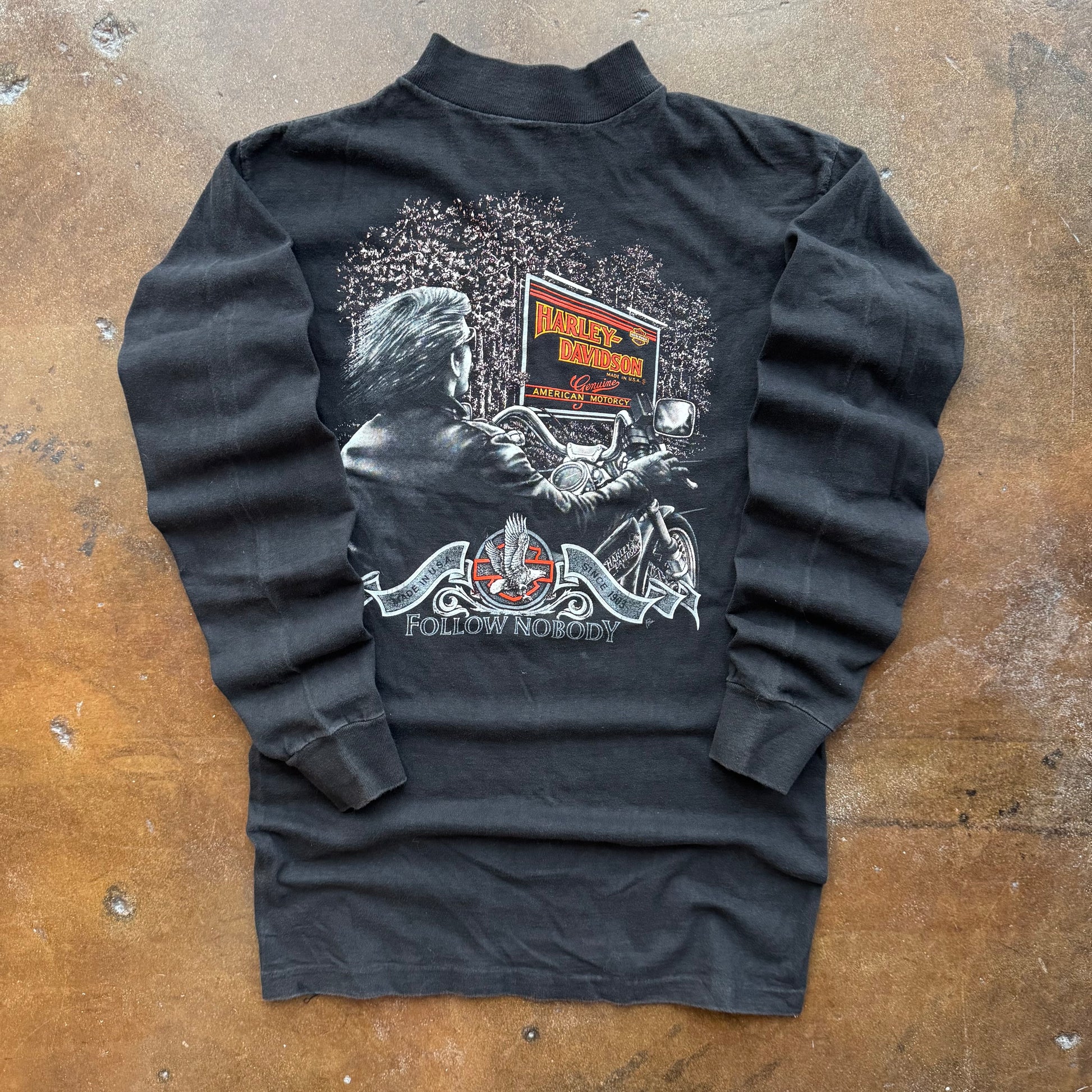 80’s Harley 3D Emblem Long Sleeve (M)
