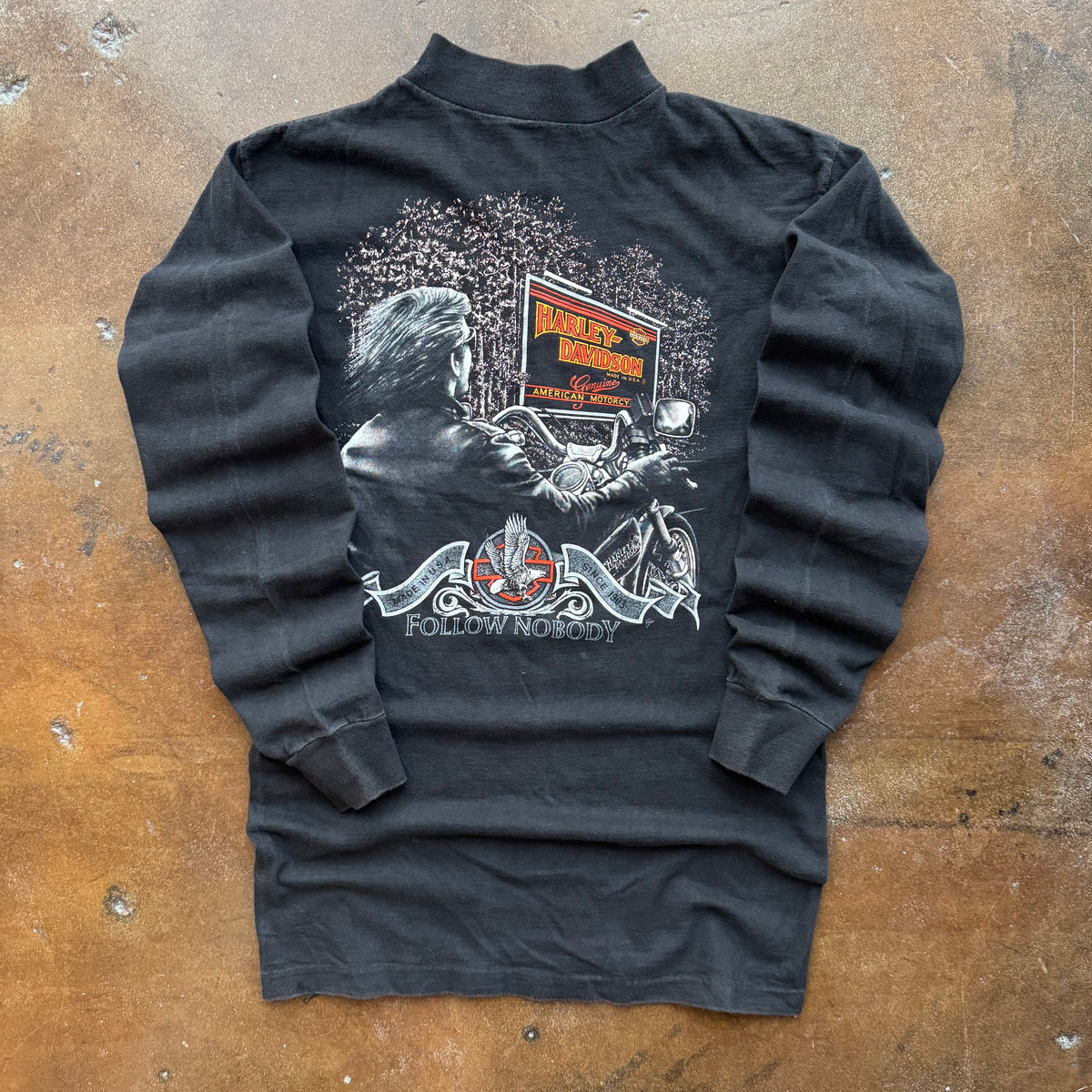 80’s Harley 3D Emblem Long Sleeve (M)