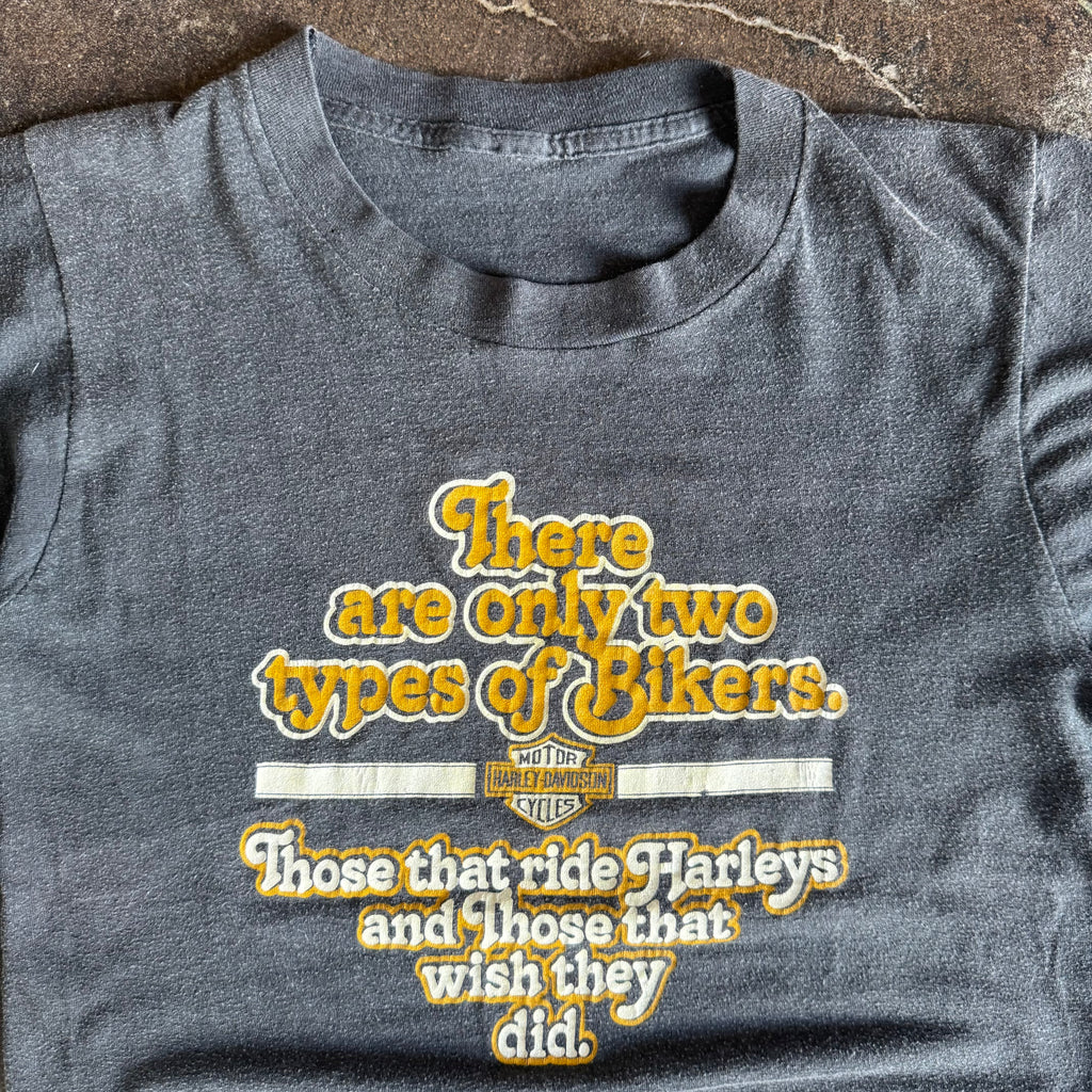 80’s Harley “Two Types of Bikers” Memphis Tee (M)