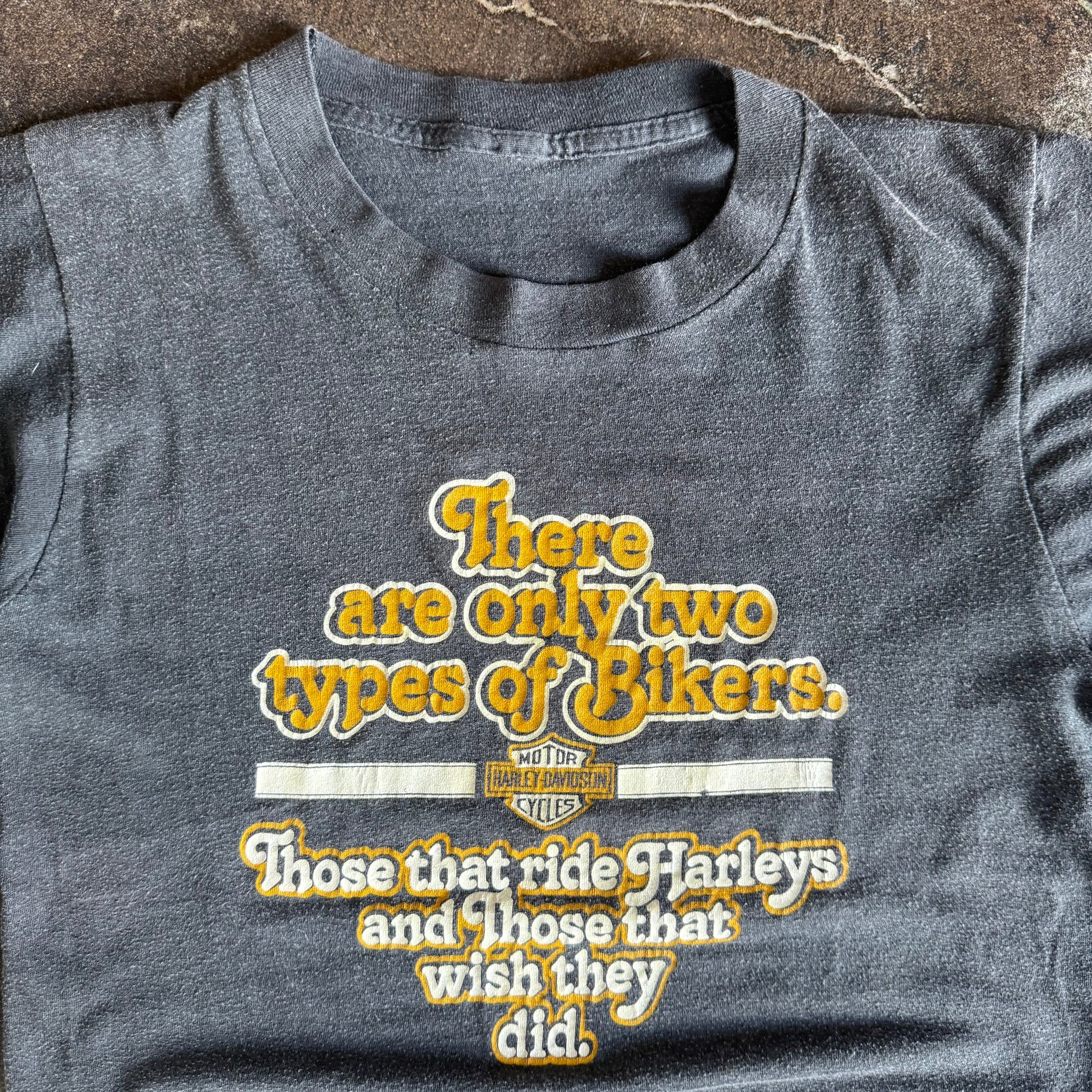 80’s Harley “Two Types of Bikers” Memphis Tee (M)
