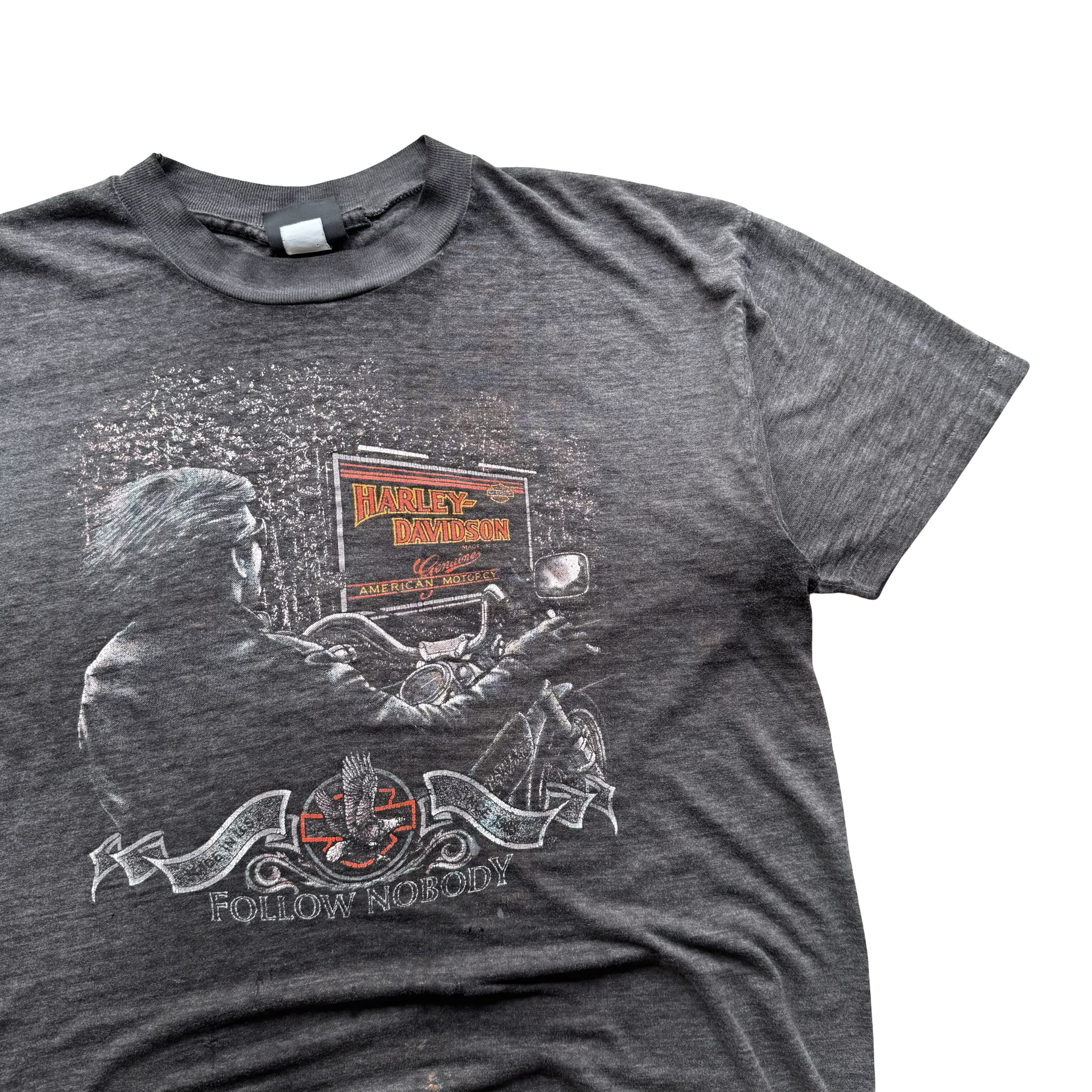 80’s Harley “Follow Nobody” Freedom Tee Size XL