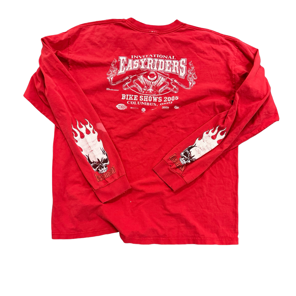 Y2K Easyriders Bike Week Longsleeve Skull Tee Size XL