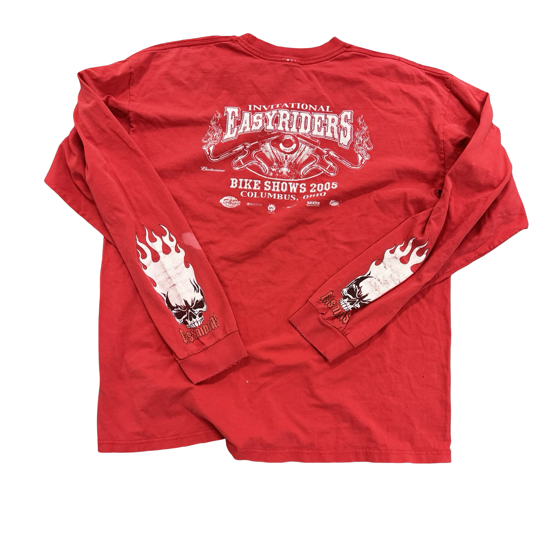 Y2K Easyriders Bike Week Longsleeve Skull Tee Size XL