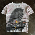 90’s Flame Biker AOP Lion Tee (L)