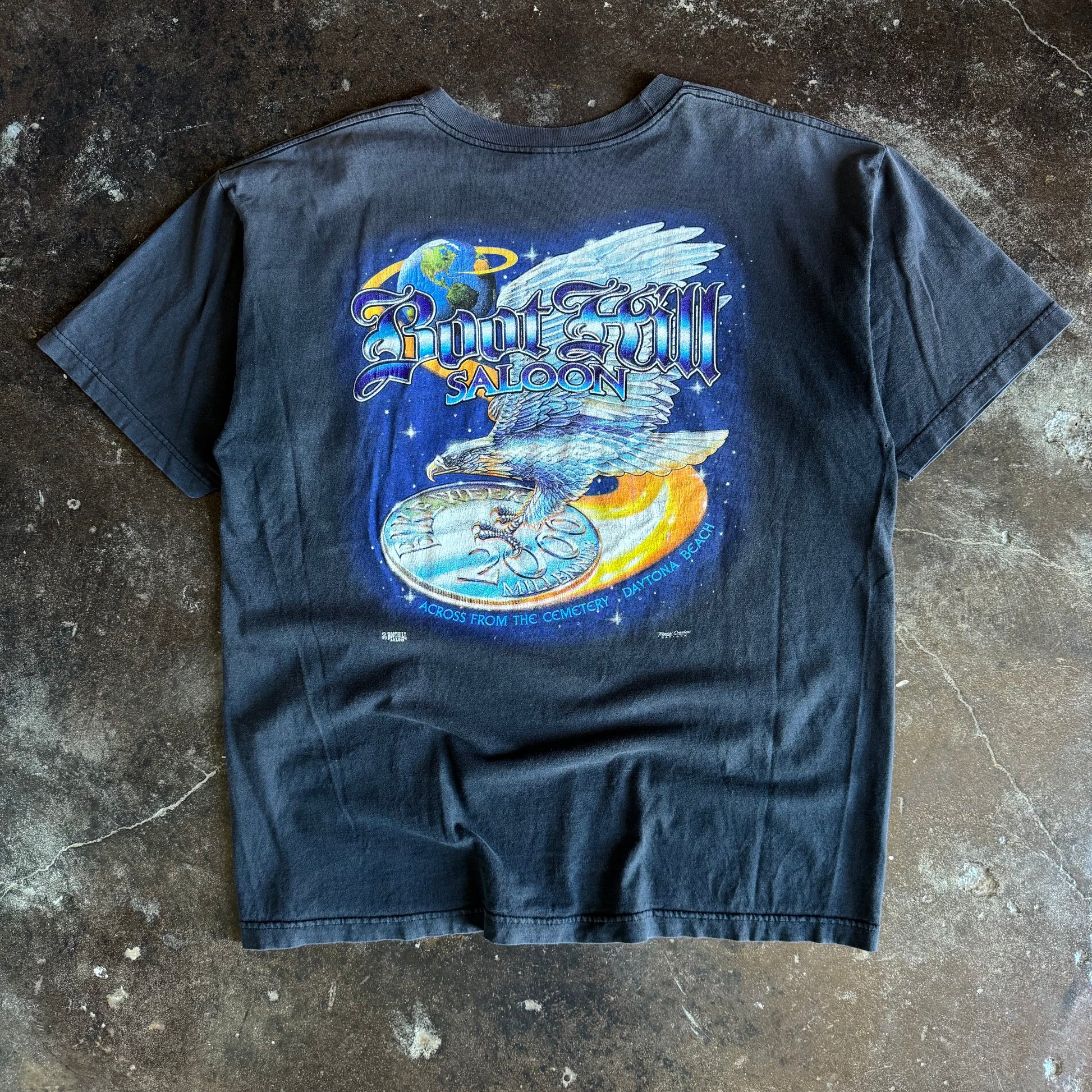 90’s Boothill Saloon Sun Faded Chrome Eagle Tee (XL)