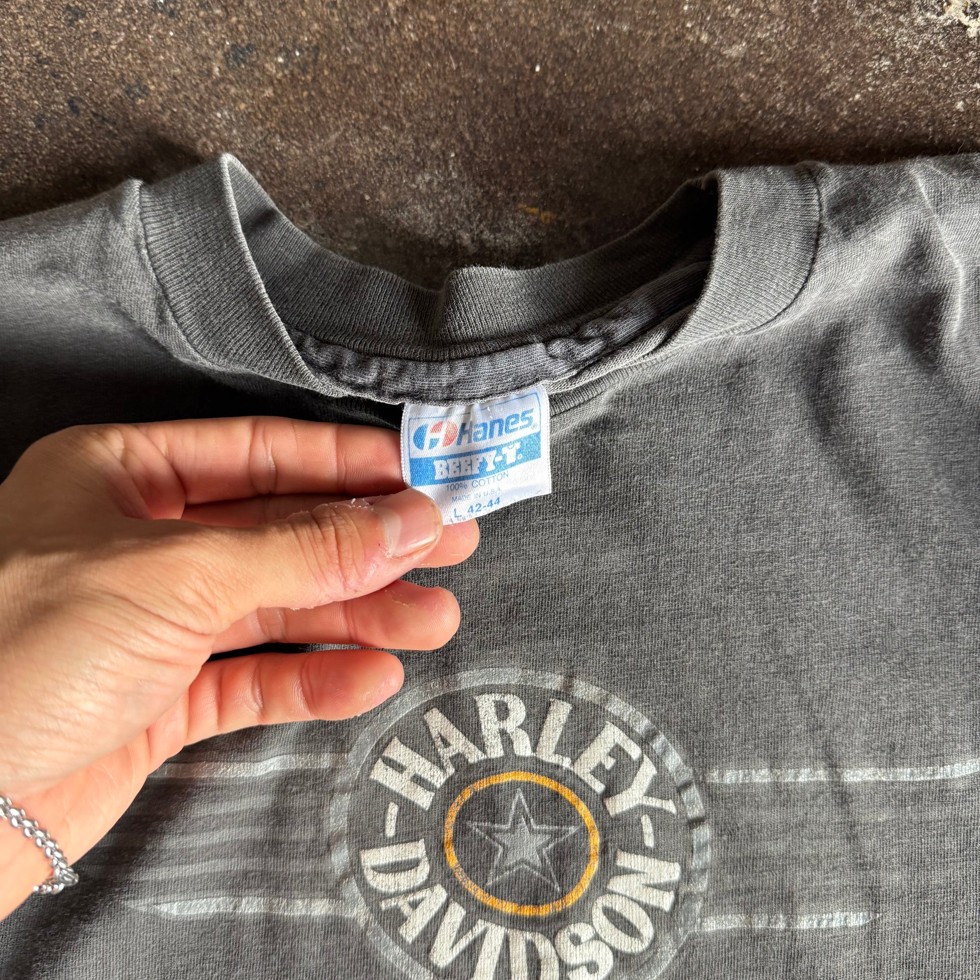 80’s Harley Emblem Sun Faded Tee (L)