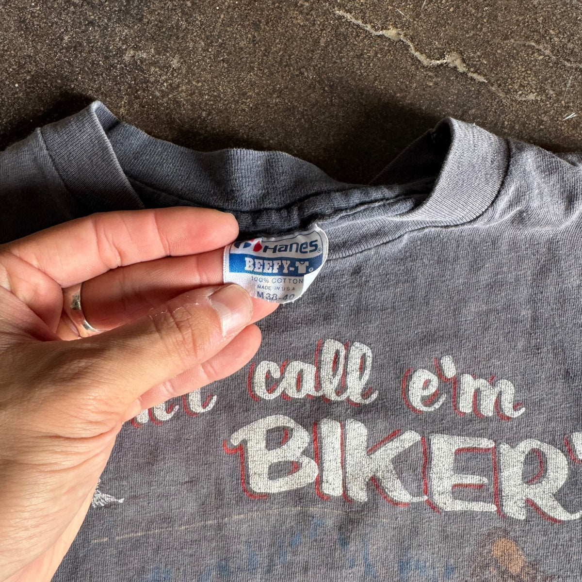 80’s Harley Don’t Call ’Em Bikers Faded Tee (M)