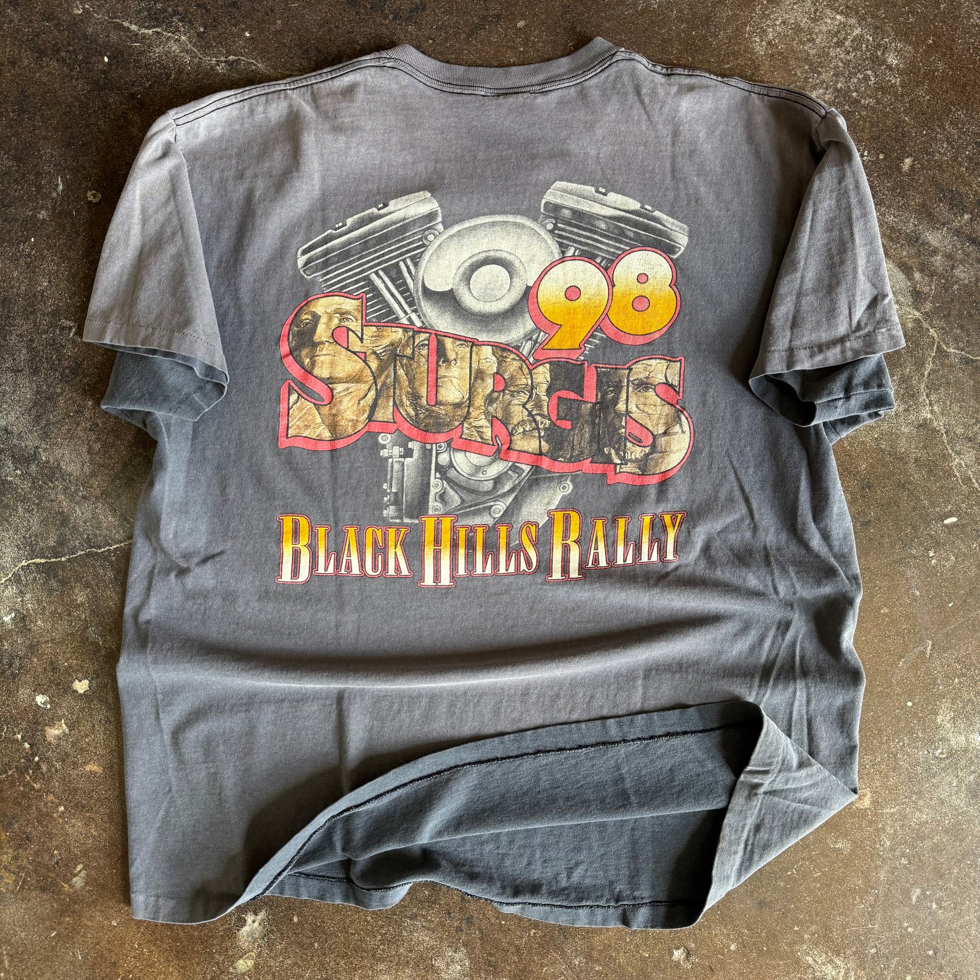 90’s Built to Ride Sun Faded Sturgis Tee (XL)
