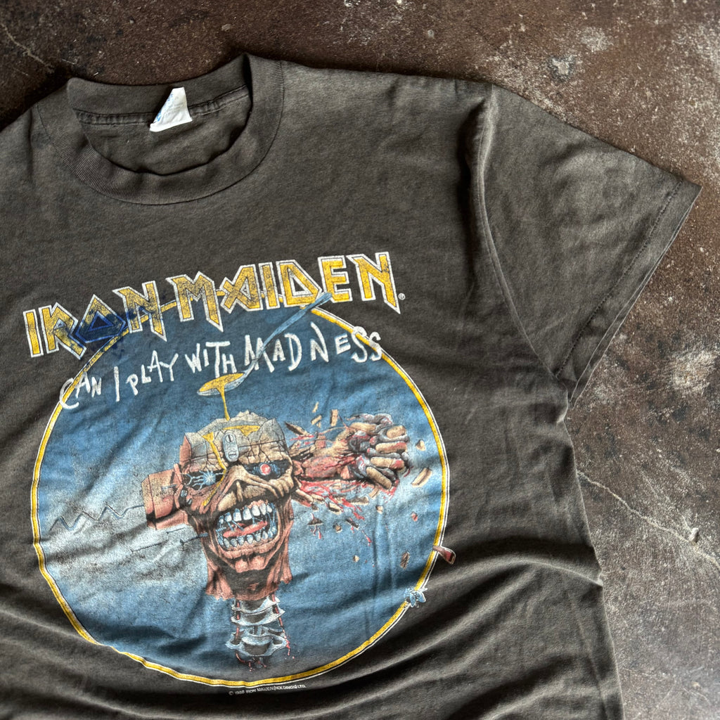 80’s Iron Maiden Play With Madness Band Tour Tee (XL)