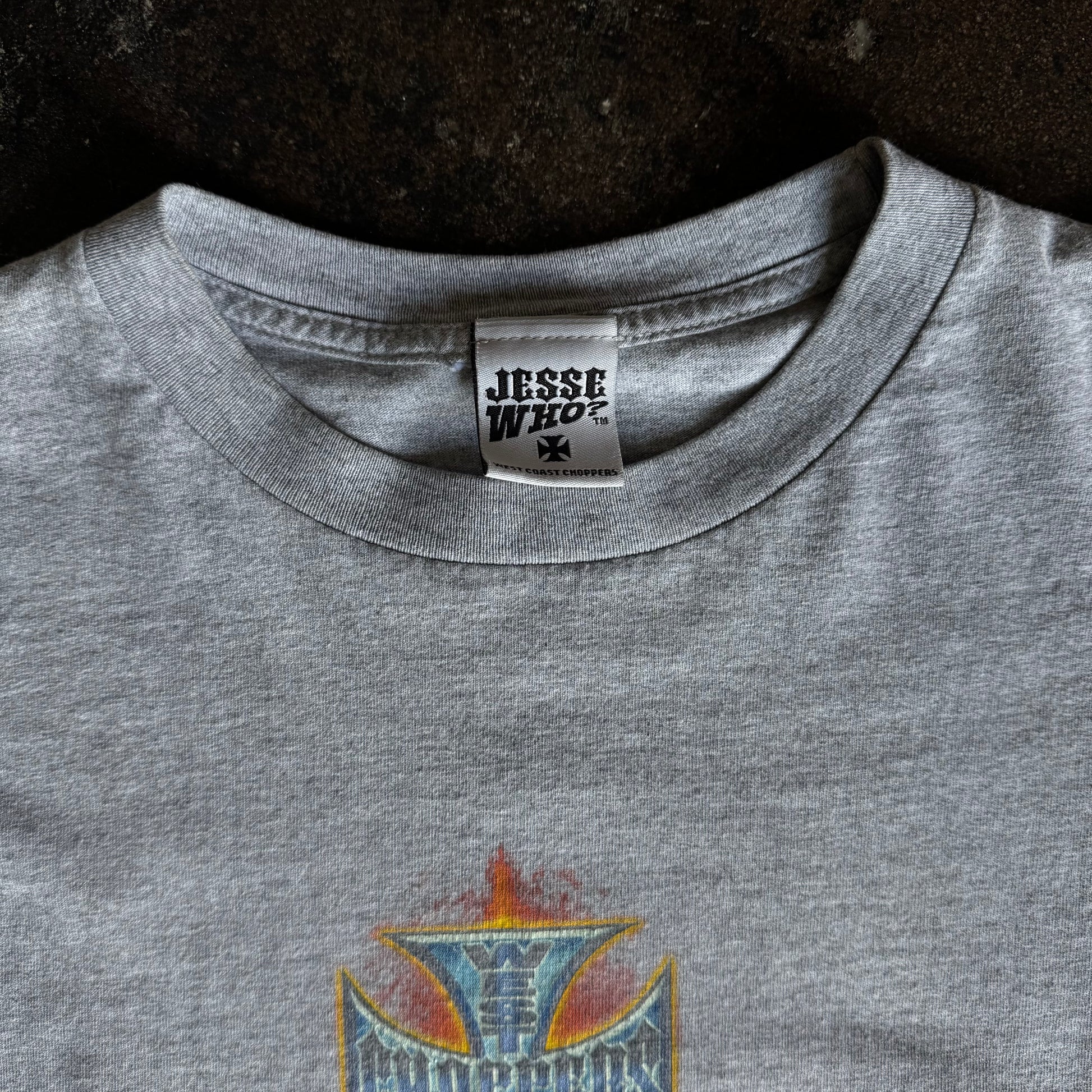 Y2K West Coast Choppers Flaming Logo Longsleeve (L)