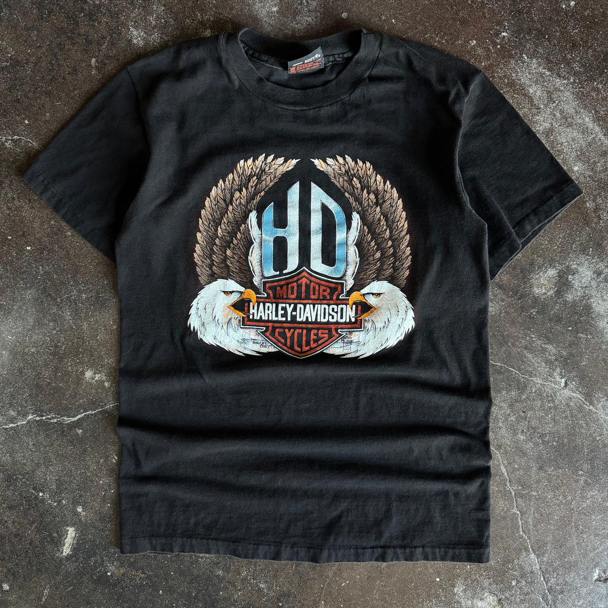 80’s Harley Wings “For Bikers Only” Scotland Tee (M)