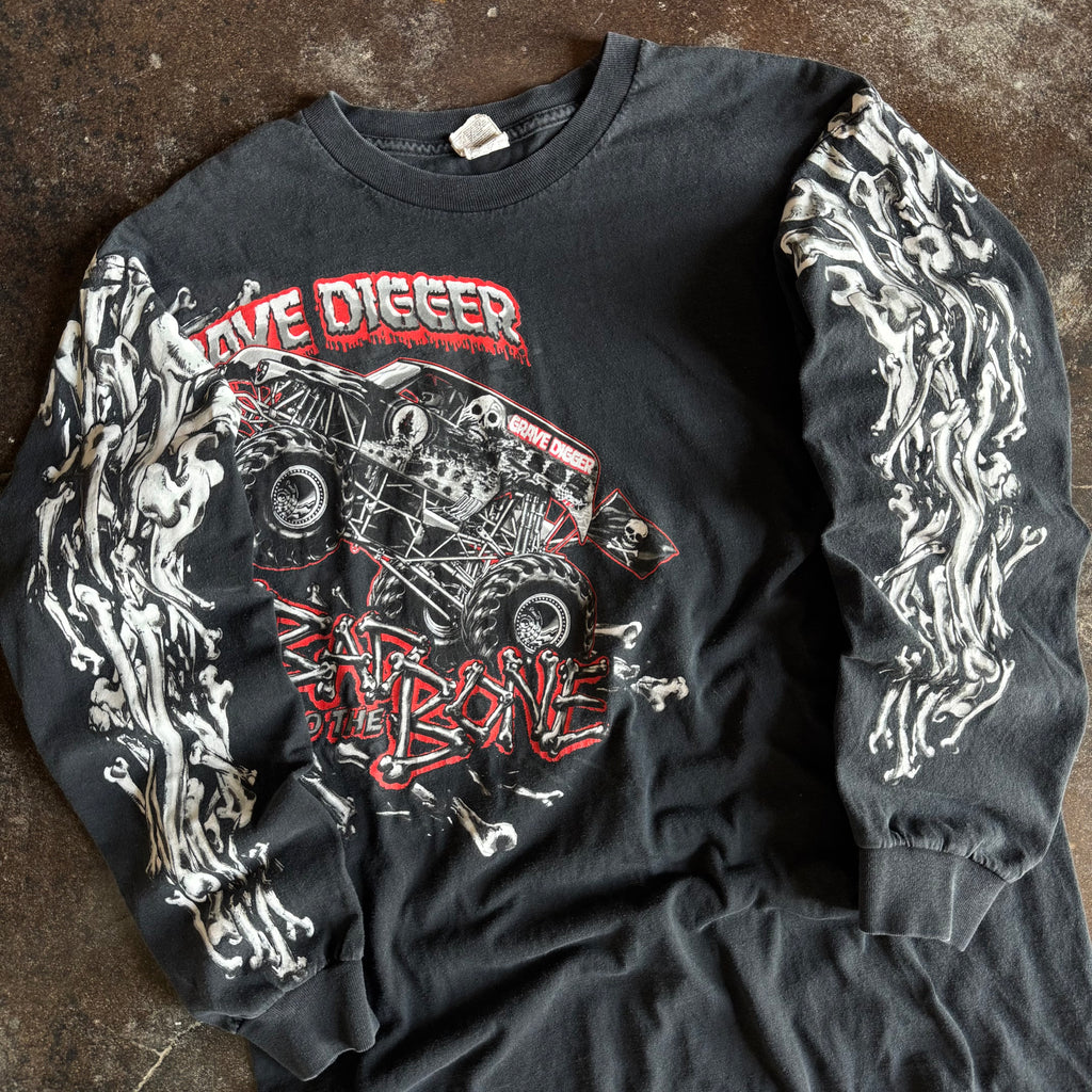 Y2K Grave Digger Skull Pile Longsleeve (L)
