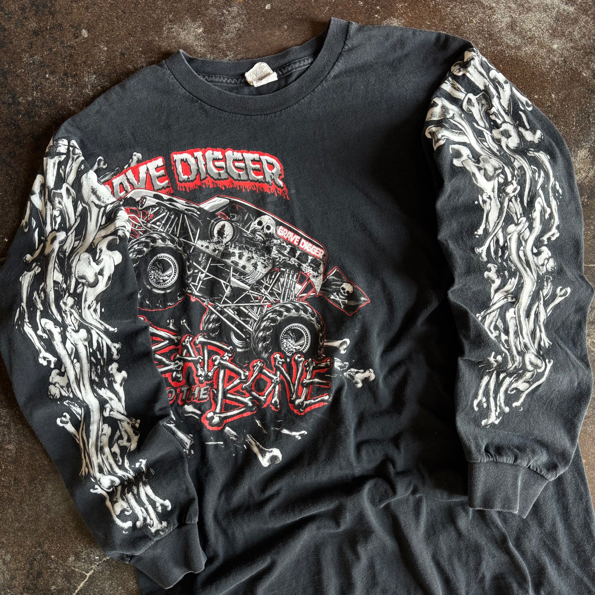 Y2K Grave Digger Skull Pile Longsleeve (L)