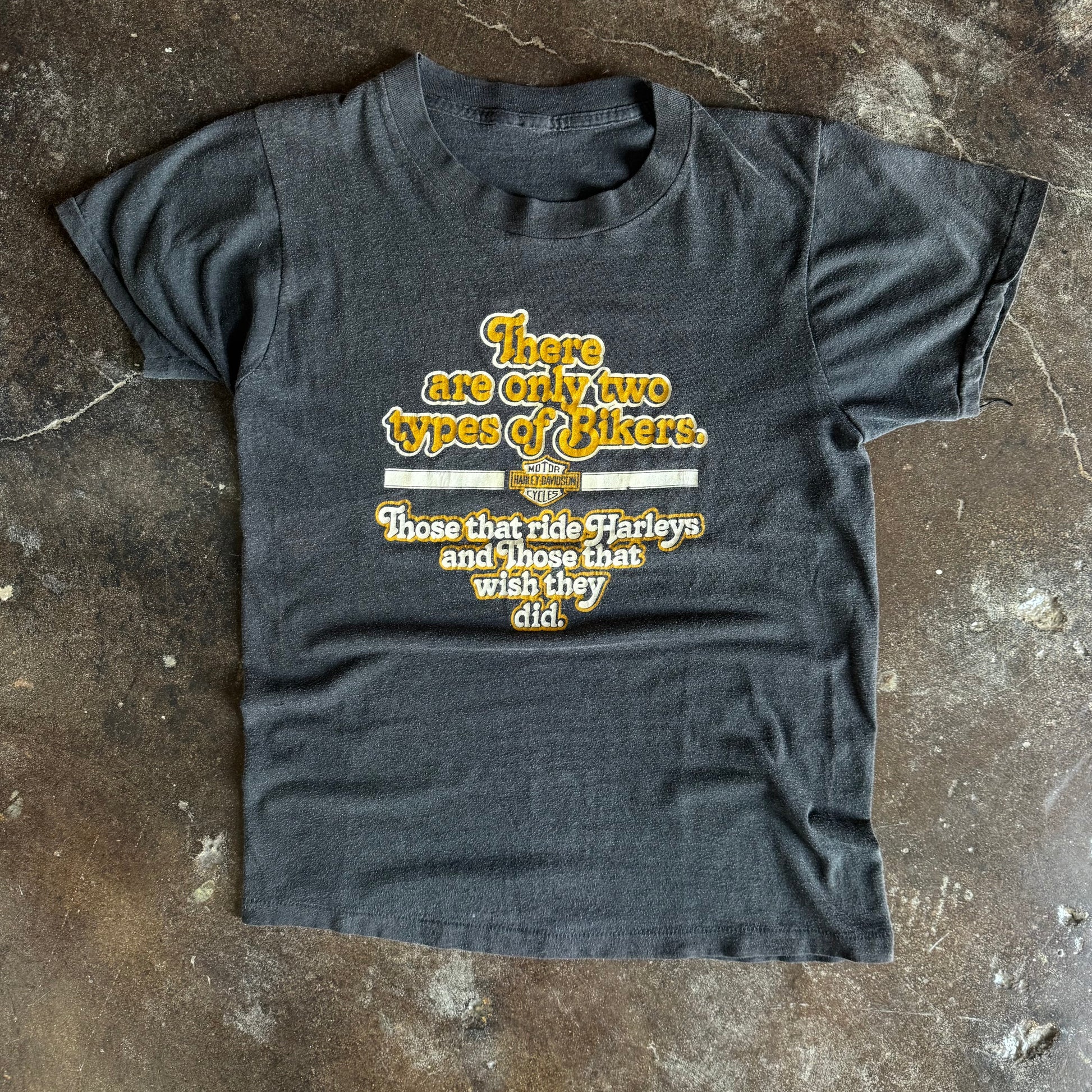 80’s Harley “Two Types of Bikers” Memphis Tee (M)