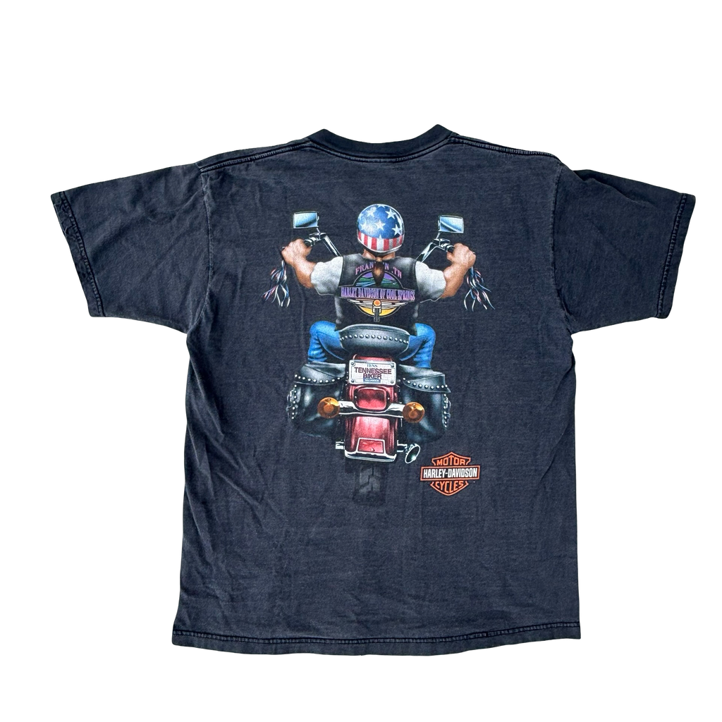 90’s Harley Sun Faded Crazy Back Hit Tee Size XL