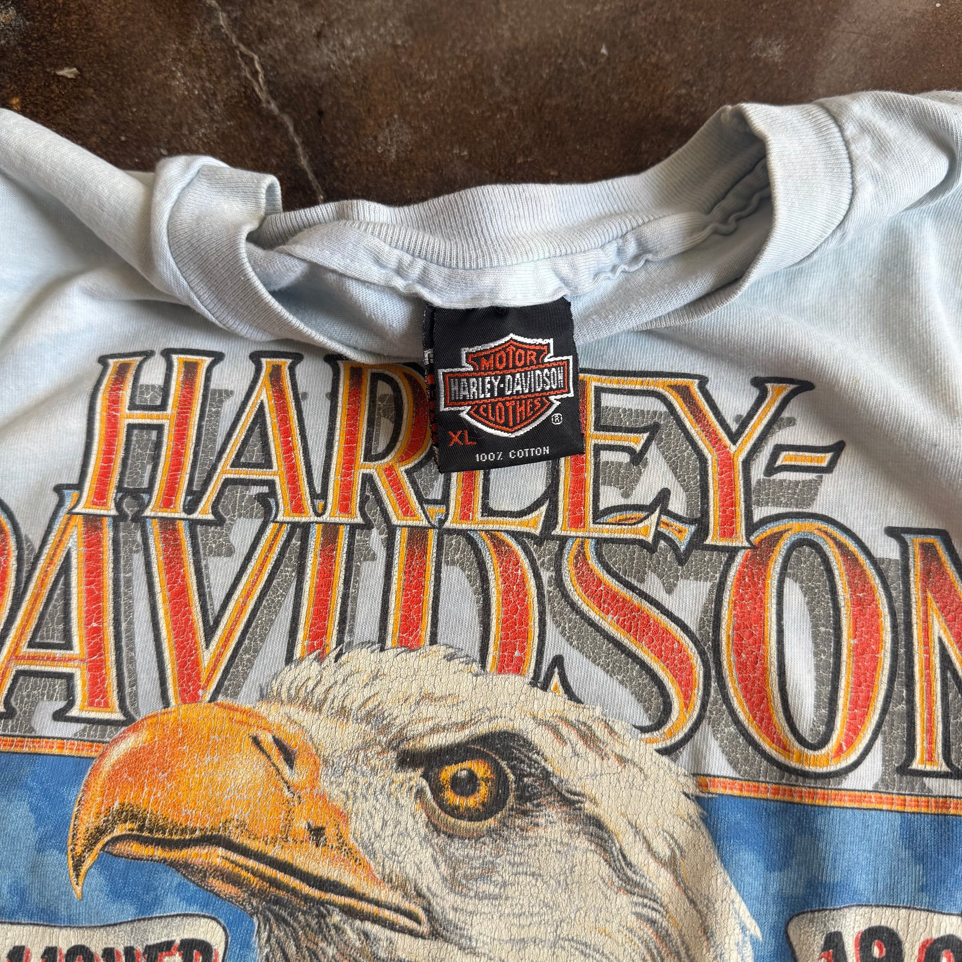 90’s Tye Dye Harley Eagle Tee (XL)