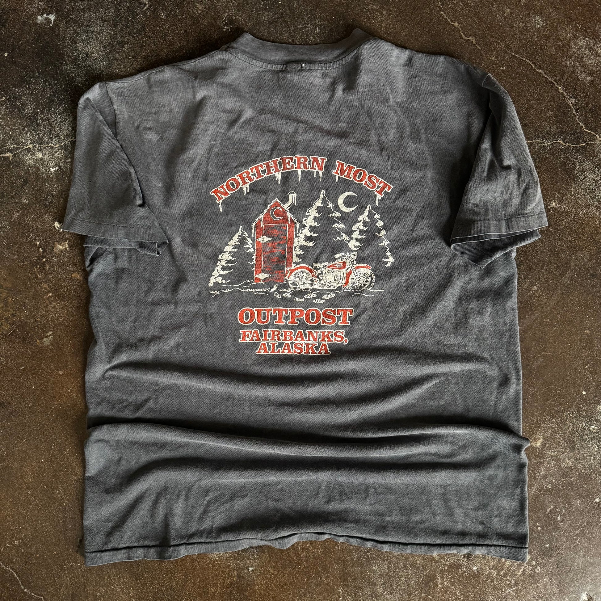 80’s Harley Country Rice Burning Sun Faded Tee (XL)