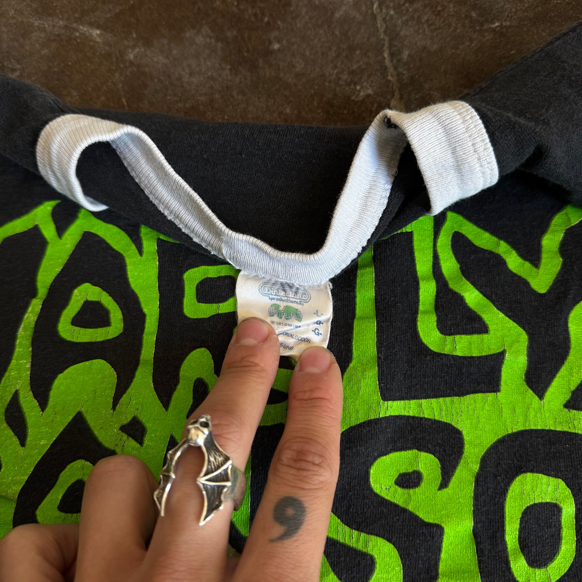 90’s Marilyn Manson Ringer Longsleeve (L)
