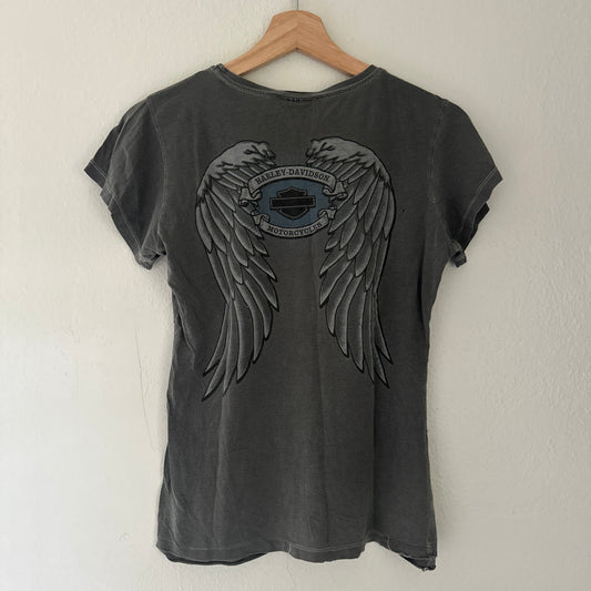 Y2K Women’s Harley Faded Wings Tee Size S
