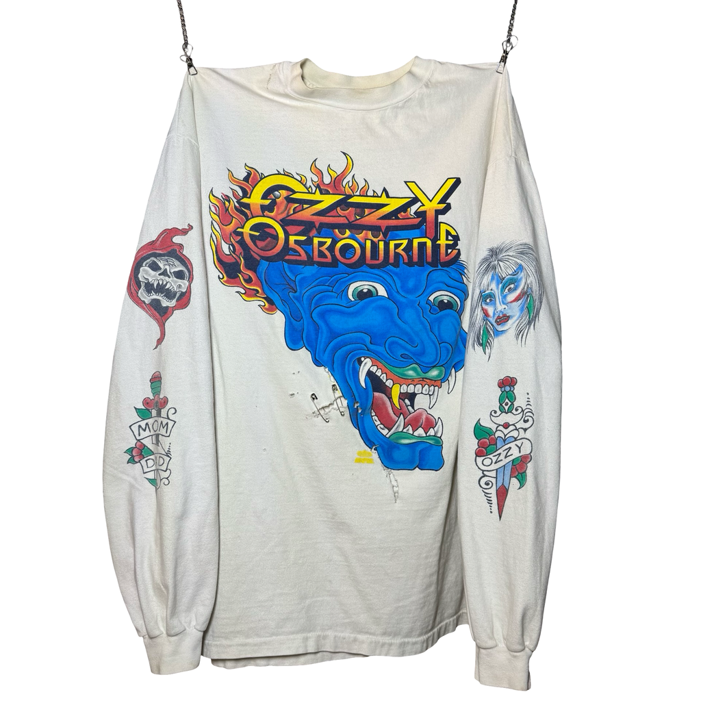 🦇 Ozzy Osbourne Tattoo Longsleeve Tee Size XL