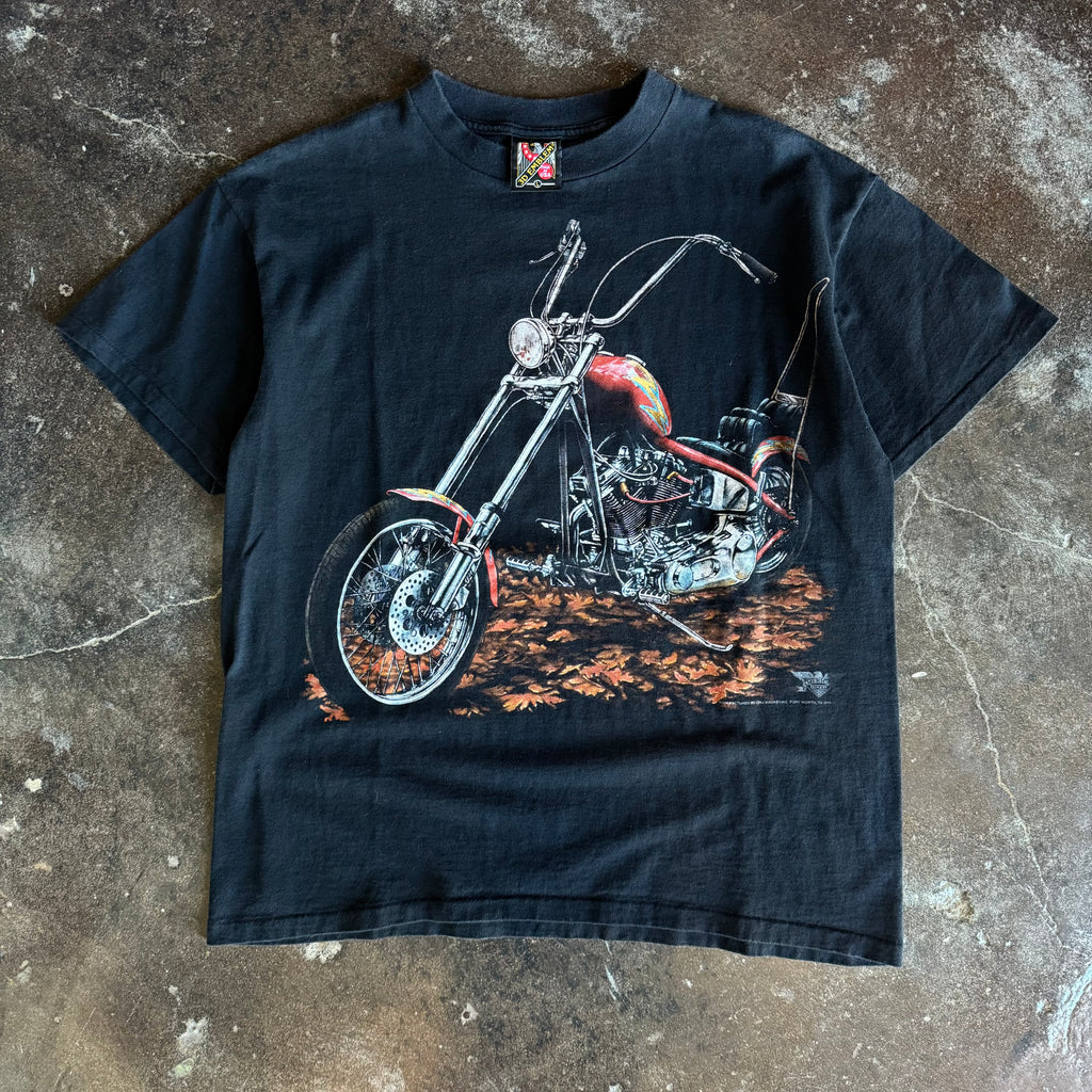 90’s Harley 3D Emblem “Ride The Gold Country” Tee (L)