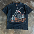 90’s Harley 3D Emblem “Ride The Gold Country” Tee (L)