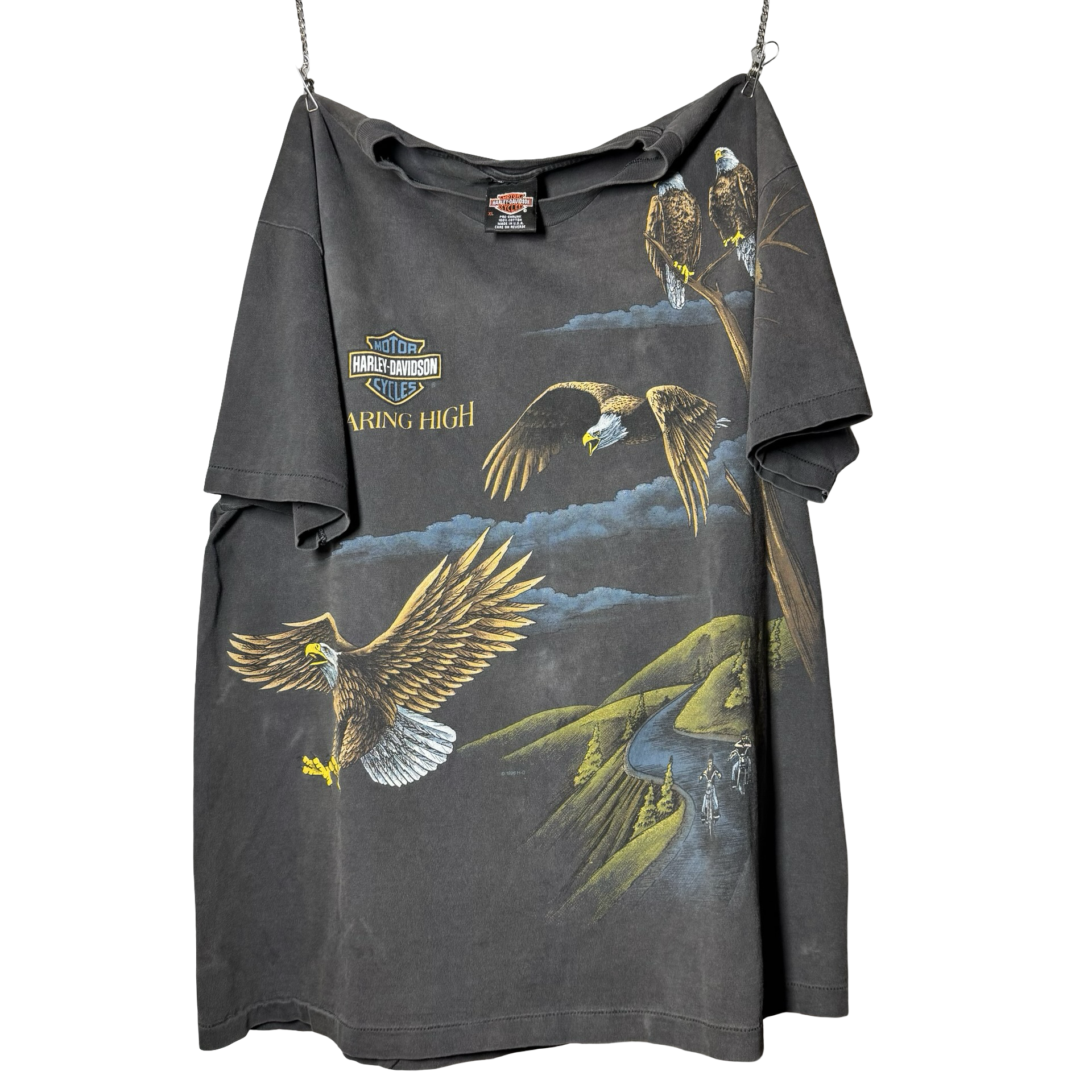 90’s Harley “Soaring High” AOP Eagle Tee Size XL