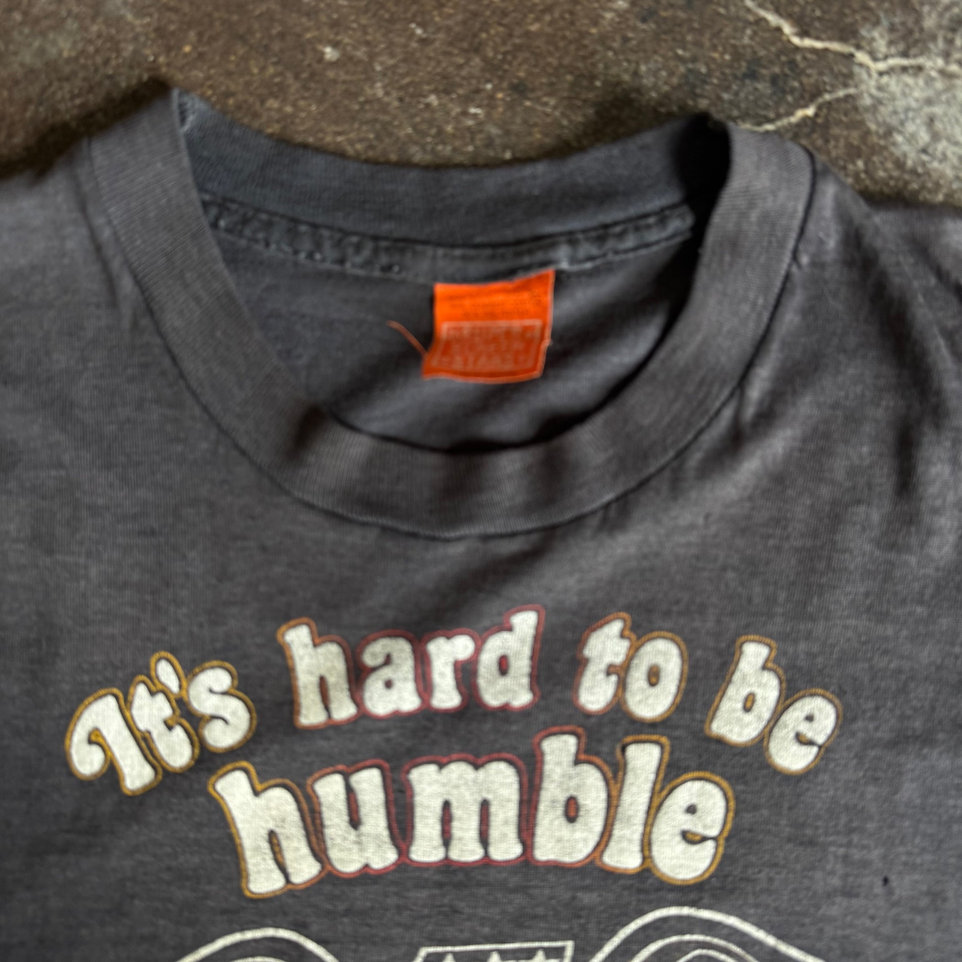 80’s Harley “Hard to Be Humble” Thrashed Cut-Off Tee (XL)