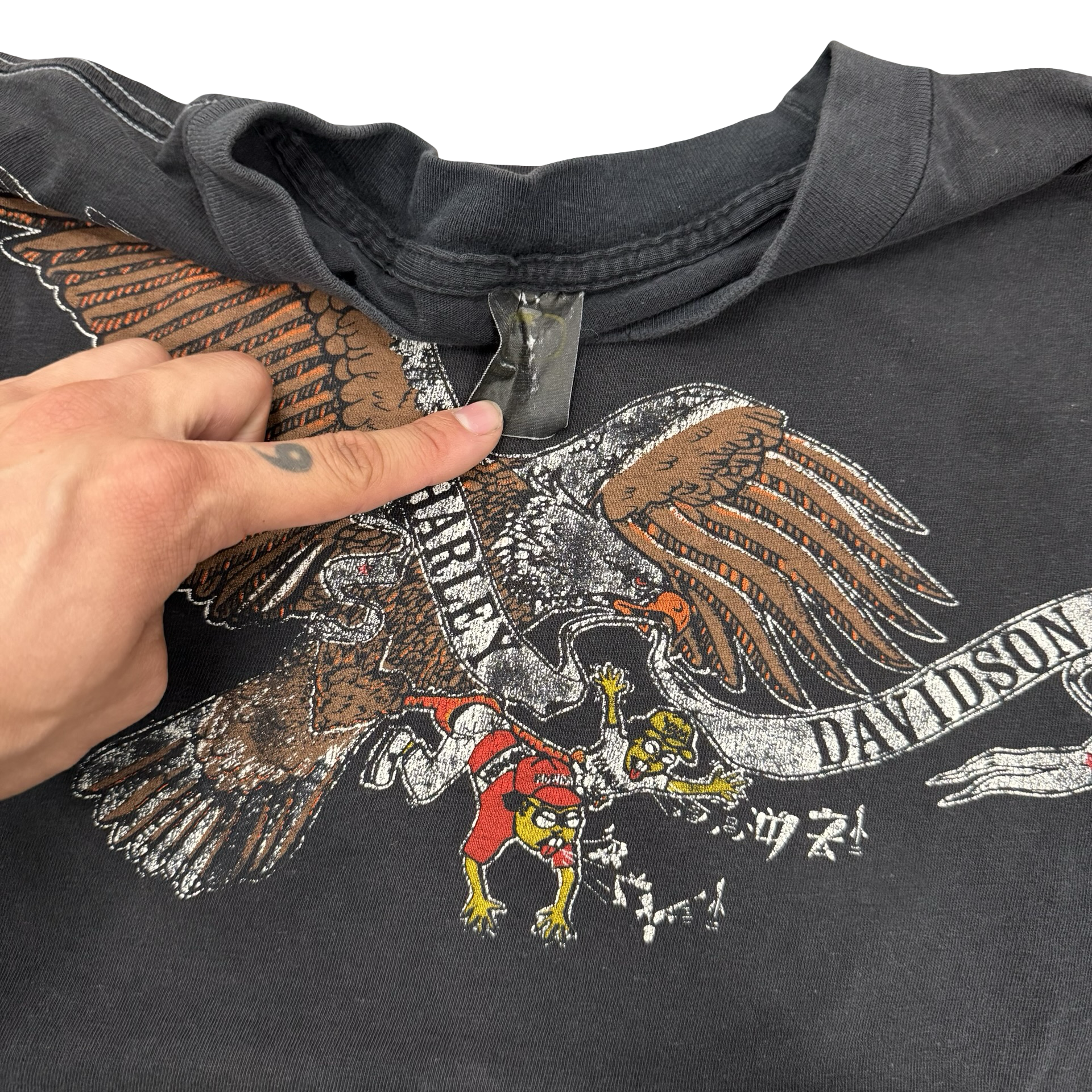 80’s Harley Davidson “Remember Pearl Harbor” Eagle Tee Size XL