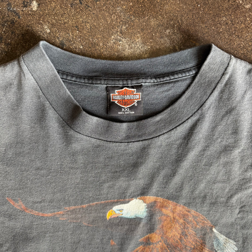 90’s Harley Las Vegas Eagle Sun Faded Tee (XXL)
