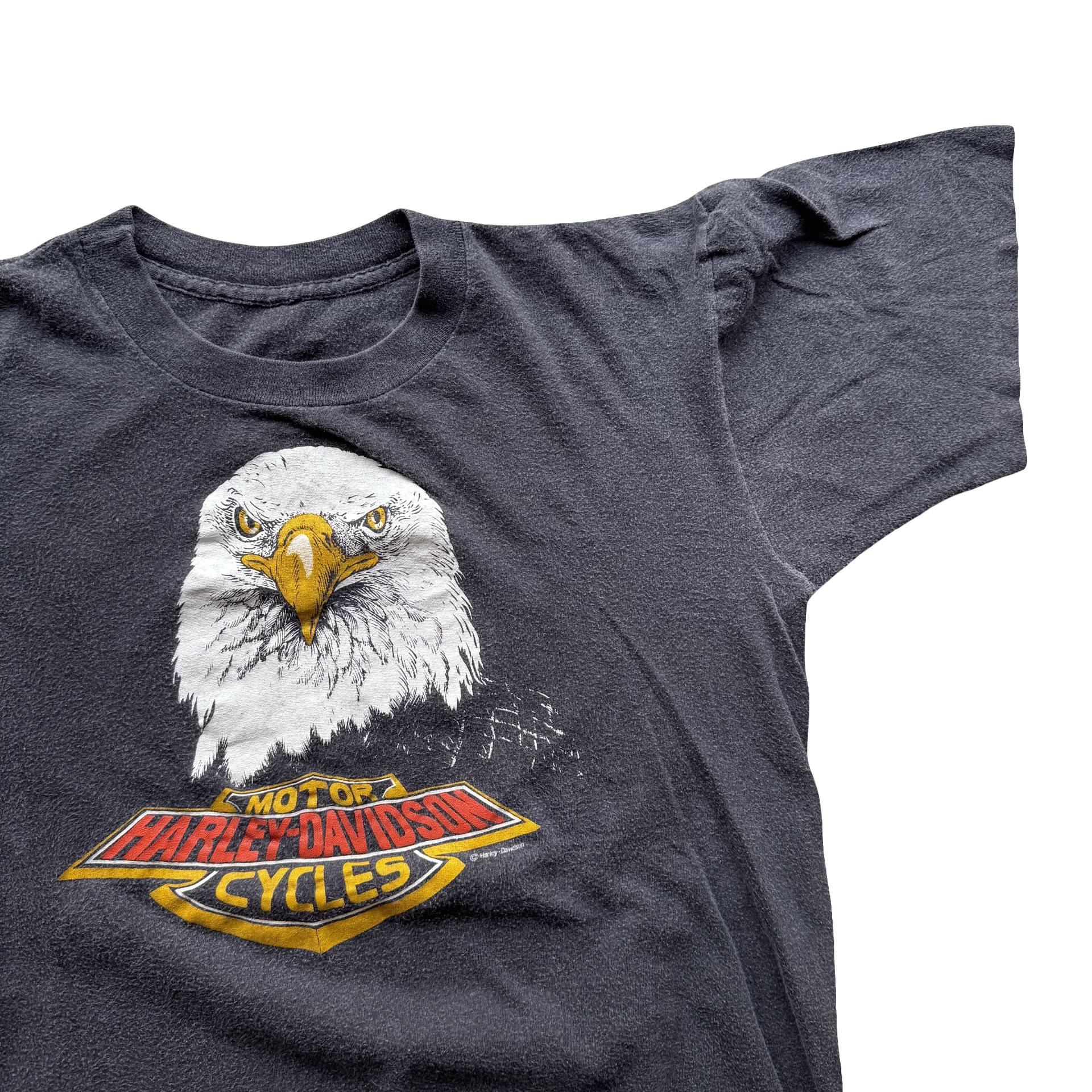 80’s Harley Davidson Bald Eagle Logo Tee Size L