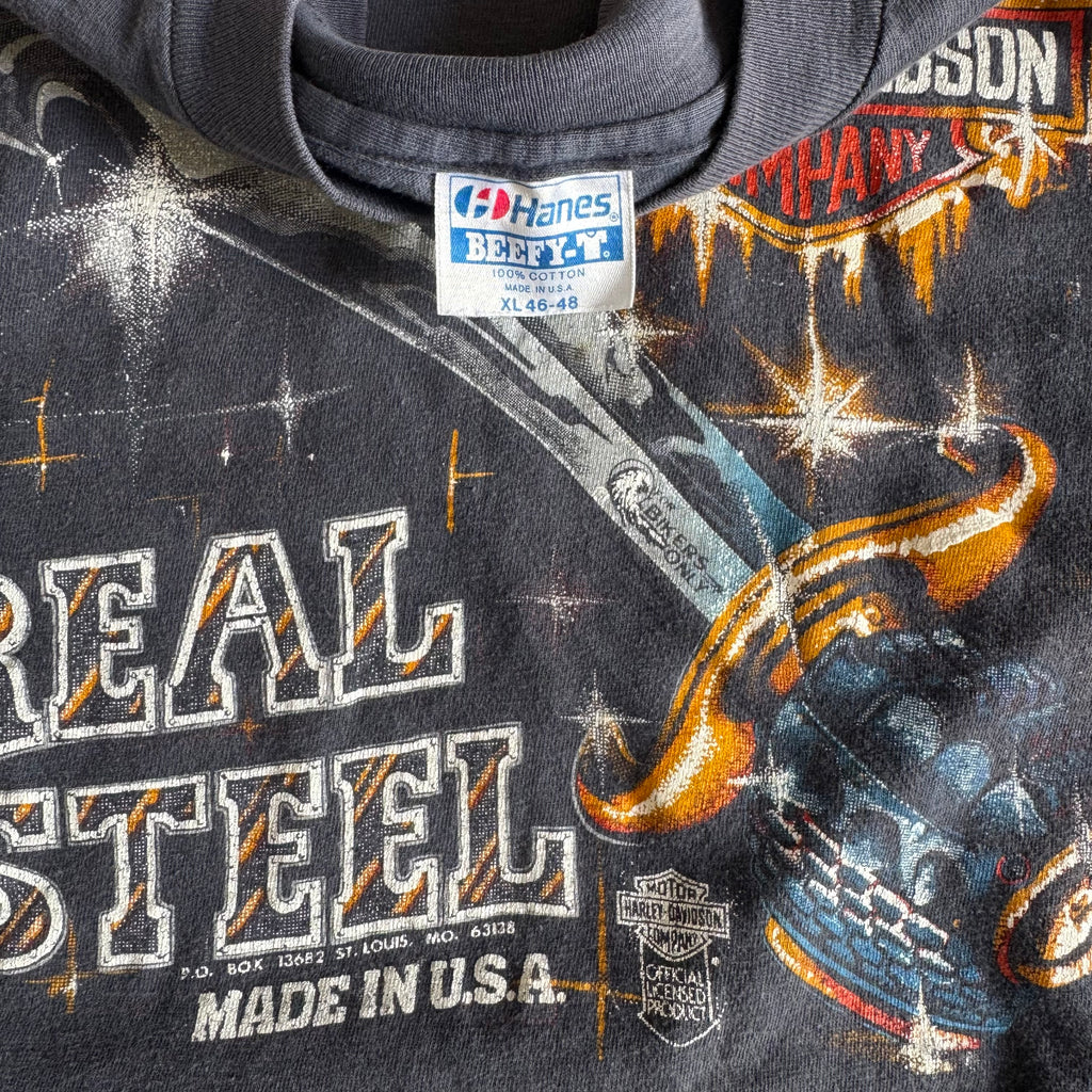 80’s Harley “Real Steel” Sun Faded Tee (XL)