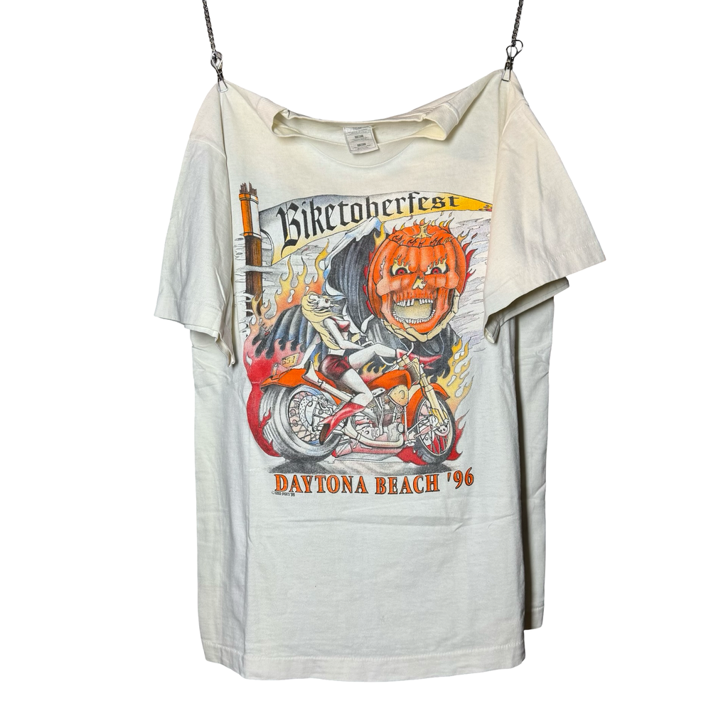 90’s Biketoberfest MILF Pumpkin Flame Tee Size M