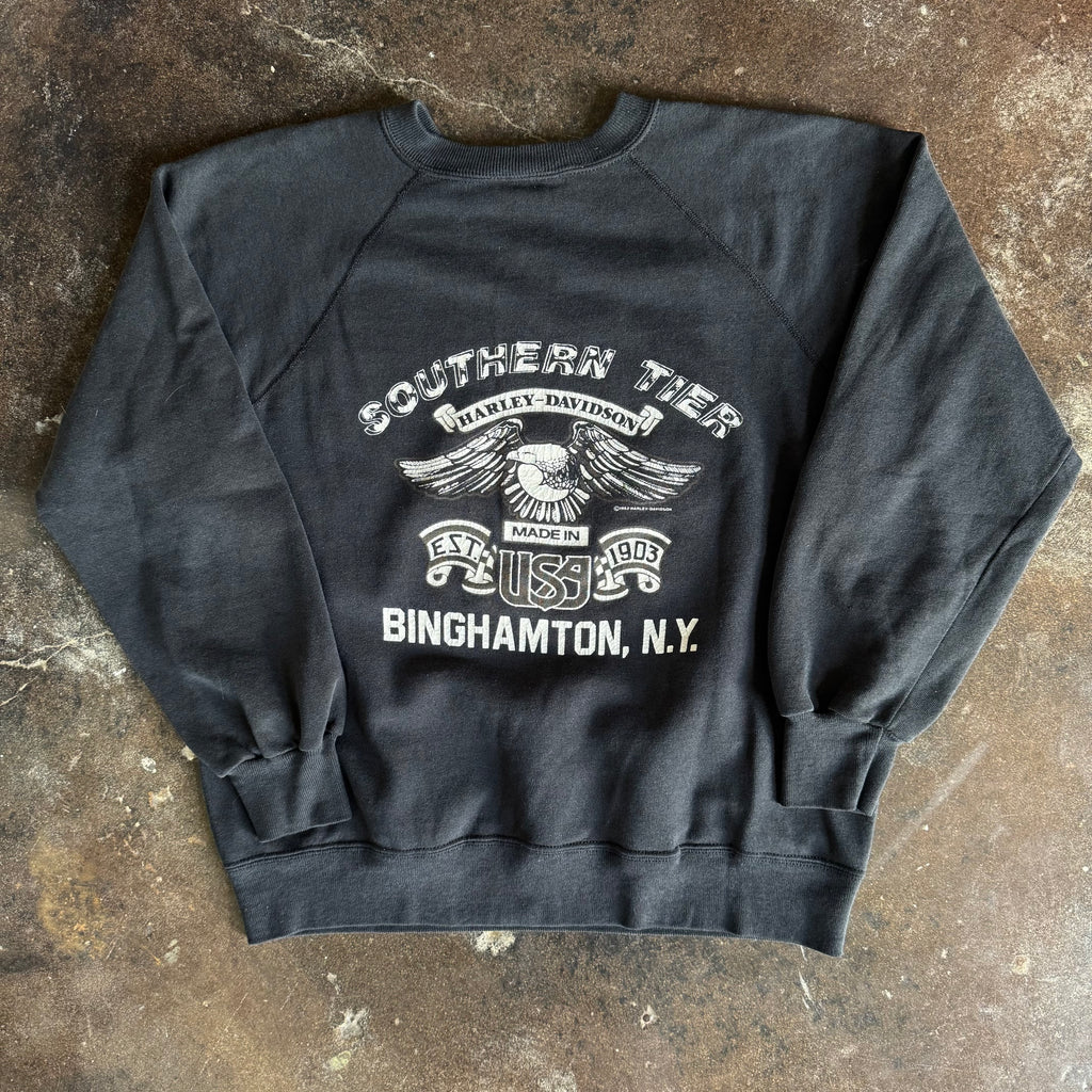 80’s Harley Eagle Big Face NY Sweatshirt (L)