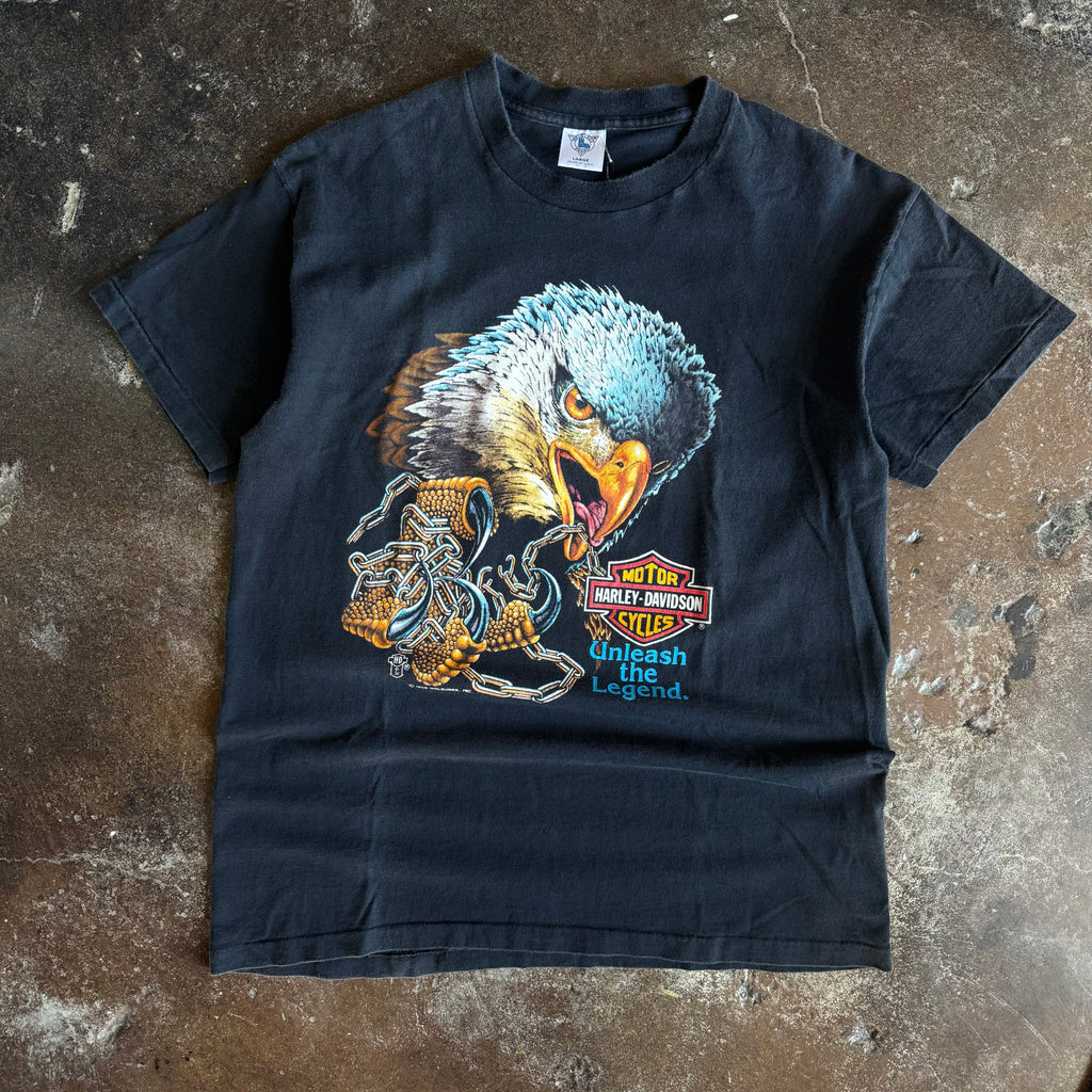 80’s Unleash the Legend Eagle Harley Tee (L)