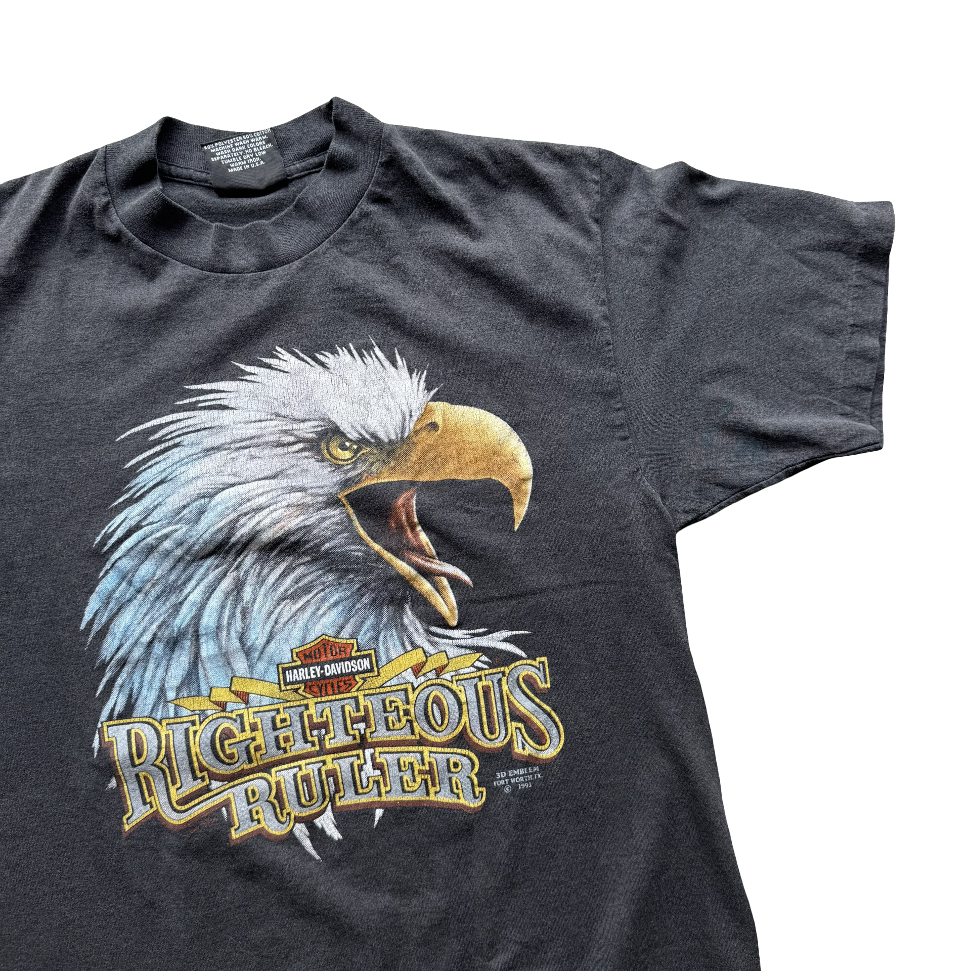 90’s Harley Righteous Ruler Eagle Tee Size L