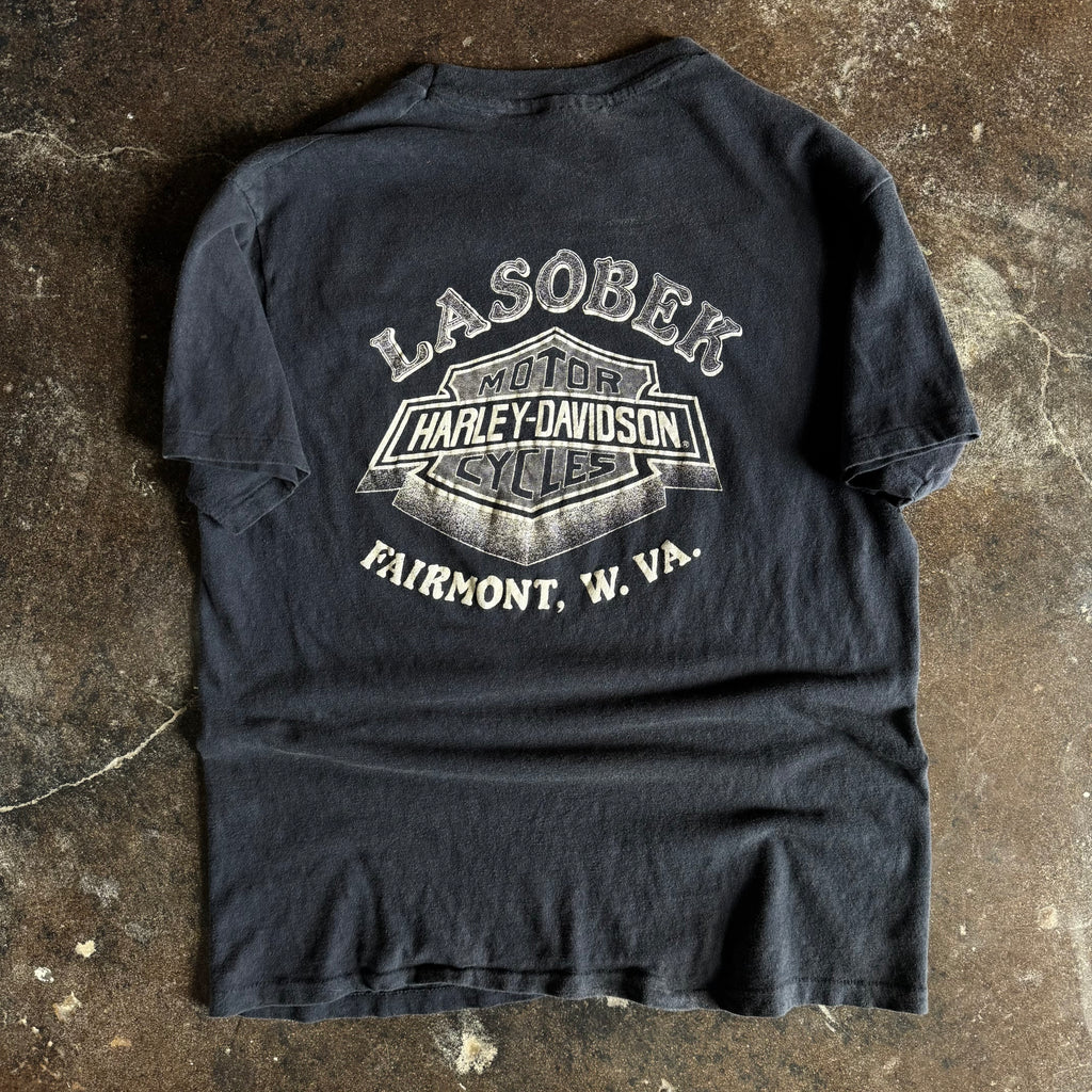 80’s Harley Shining Shield Bikers Only Tee (L)