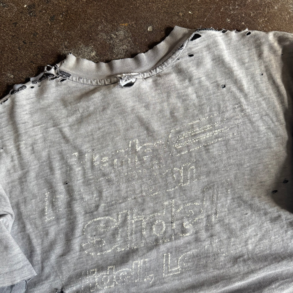 80’s Harley “Here’s the Beef” Thrashed & Faded Tee (L)